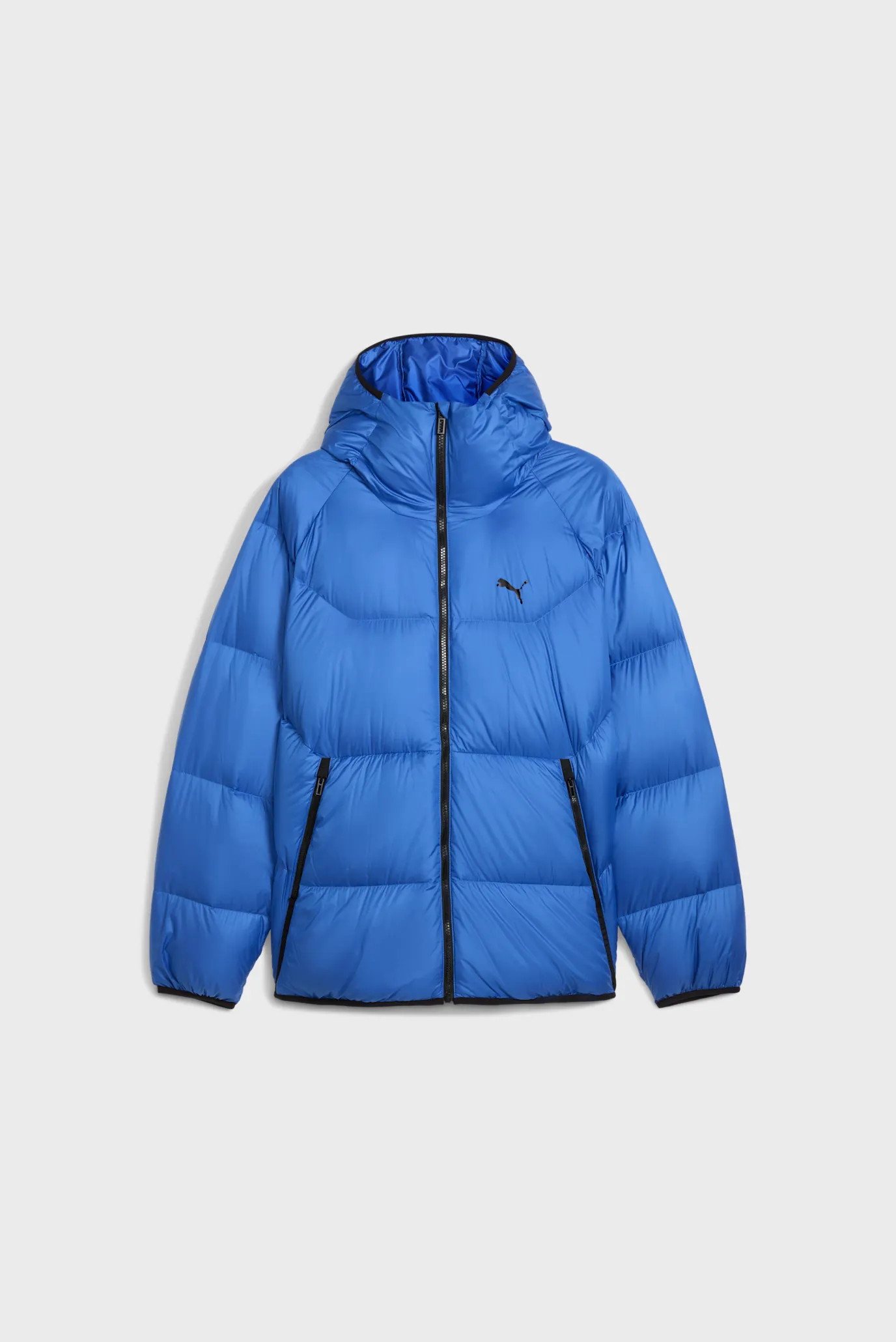 Мужской синий пуховик Hooded Down Puffer Jacket Men 4