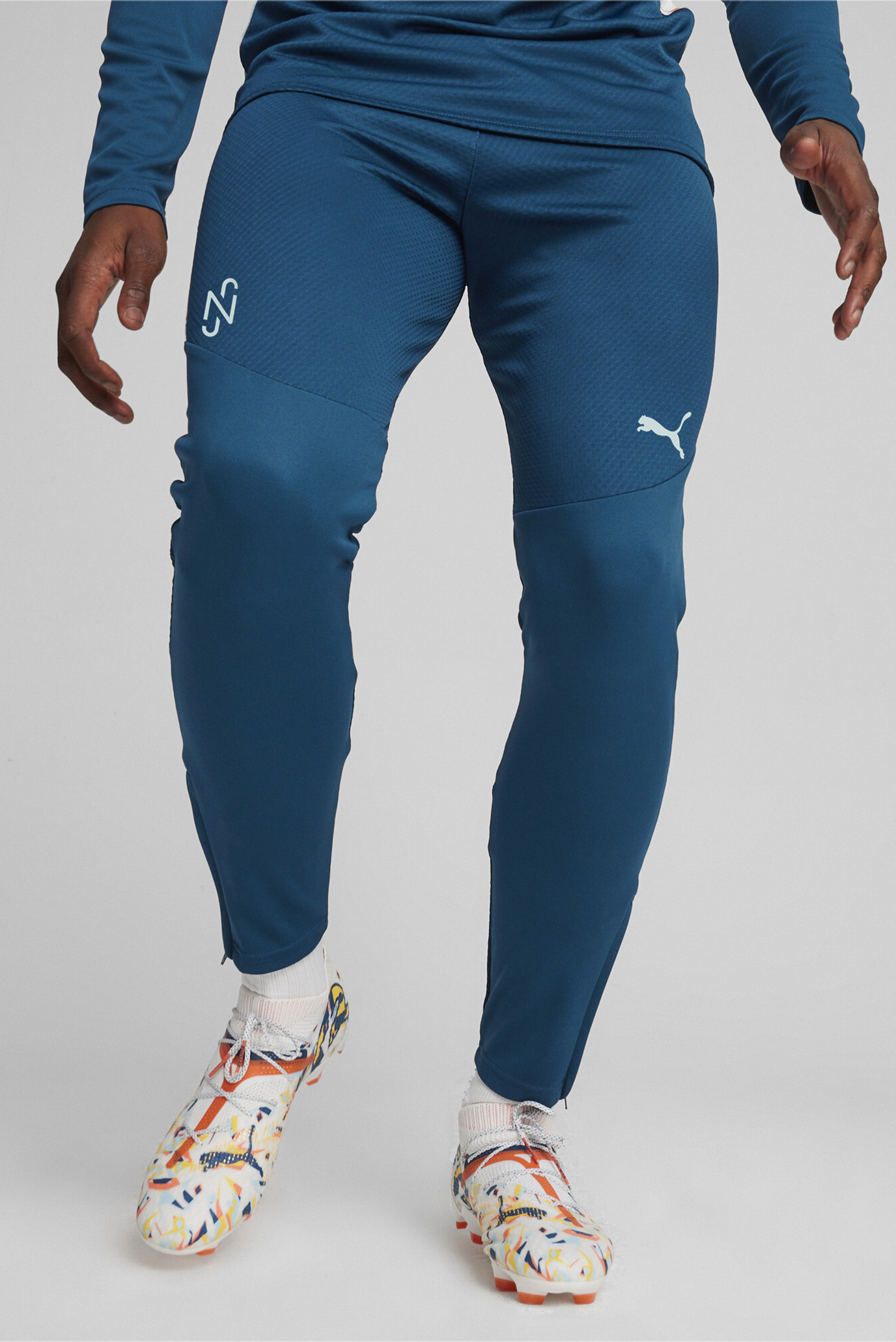 Мужские бирюзовые спортивные брюки PUMA x NEYMAR JR Creativity Football Training Pants 1