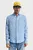 Мужская голубая льняная рубашка REG GMNT DYED LINEN