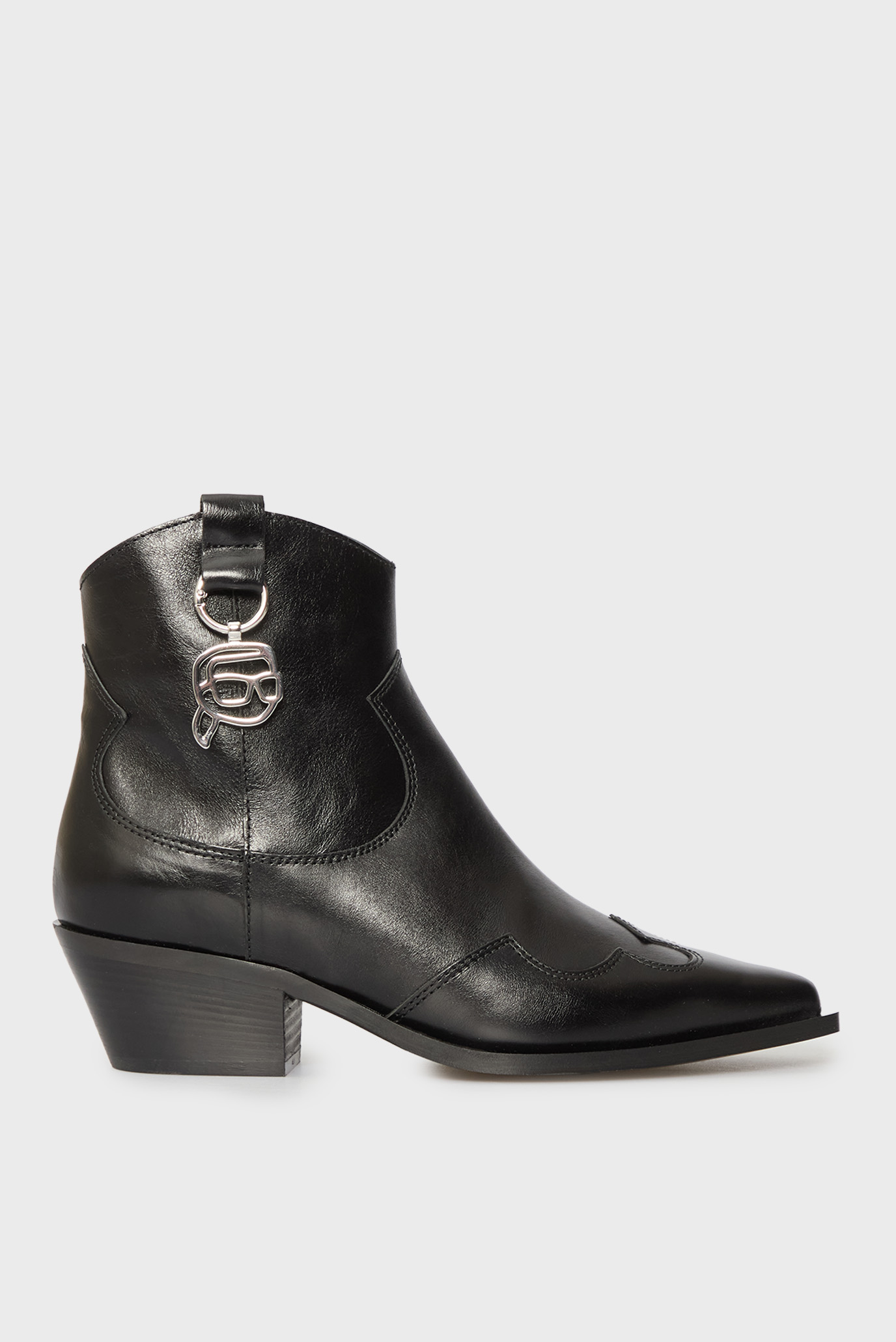 Женские черные кожаные казаки KANSAS Черный 38 Karl Lagerfeld KL33265 Женские черные кожаные казаки KANSAS Черный 38 Karl Lagerfeld KL33265