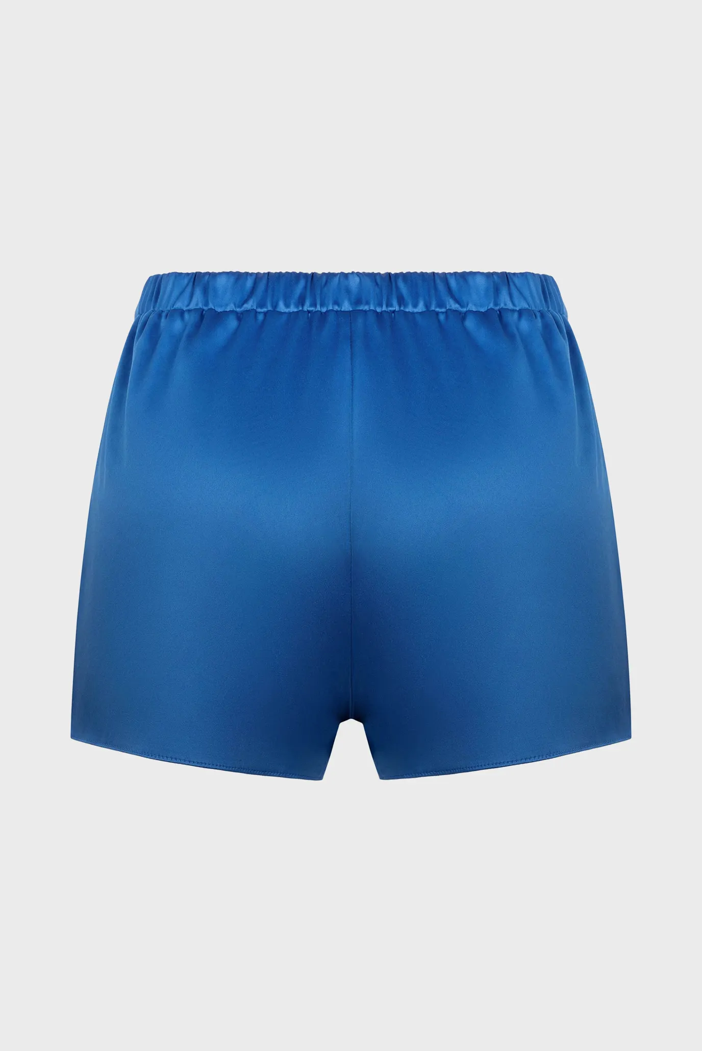 Женская синяя пижама (топ, шорты) 5