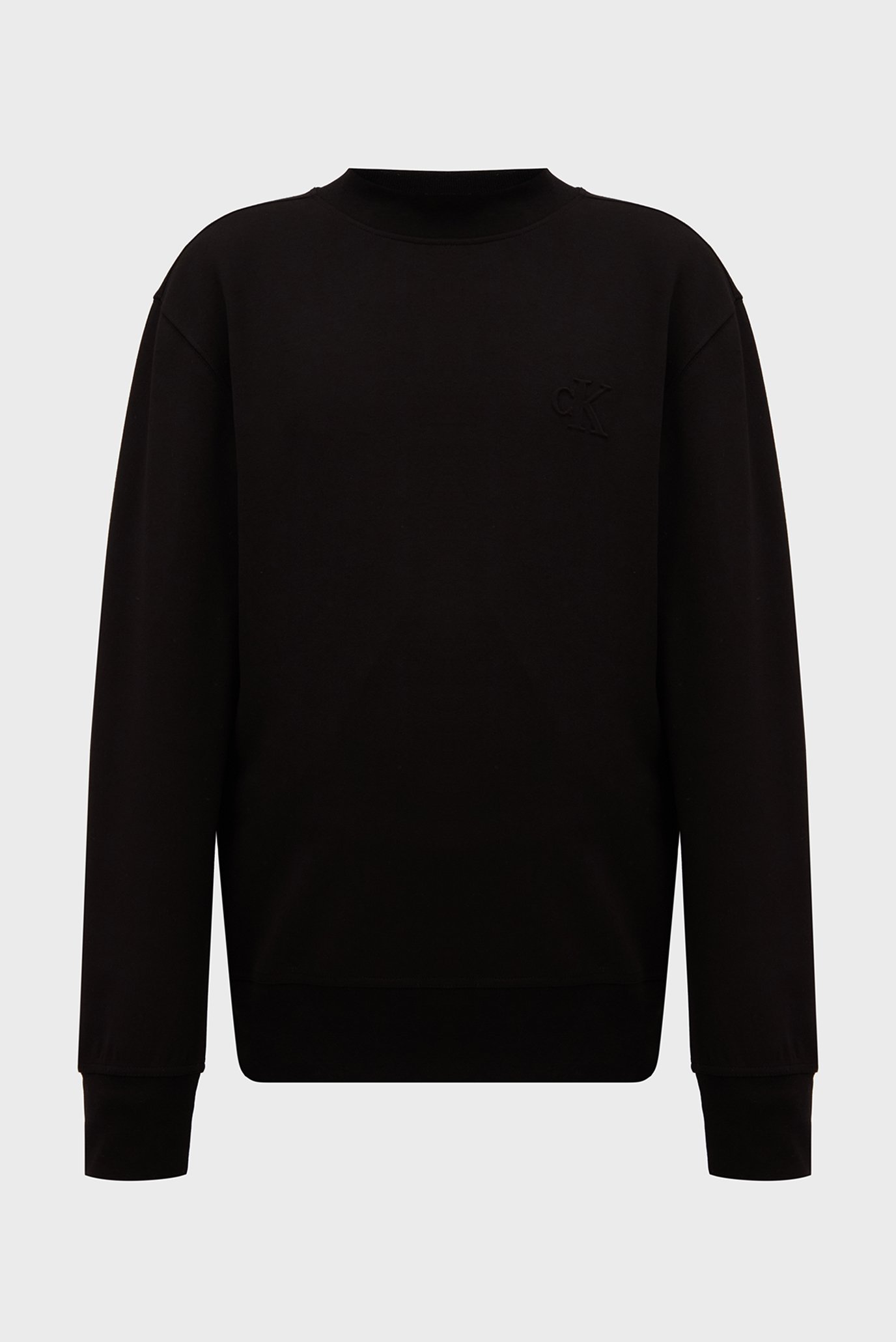 Чоловічий чорний світшот INTERLOCK CREW NECK 1