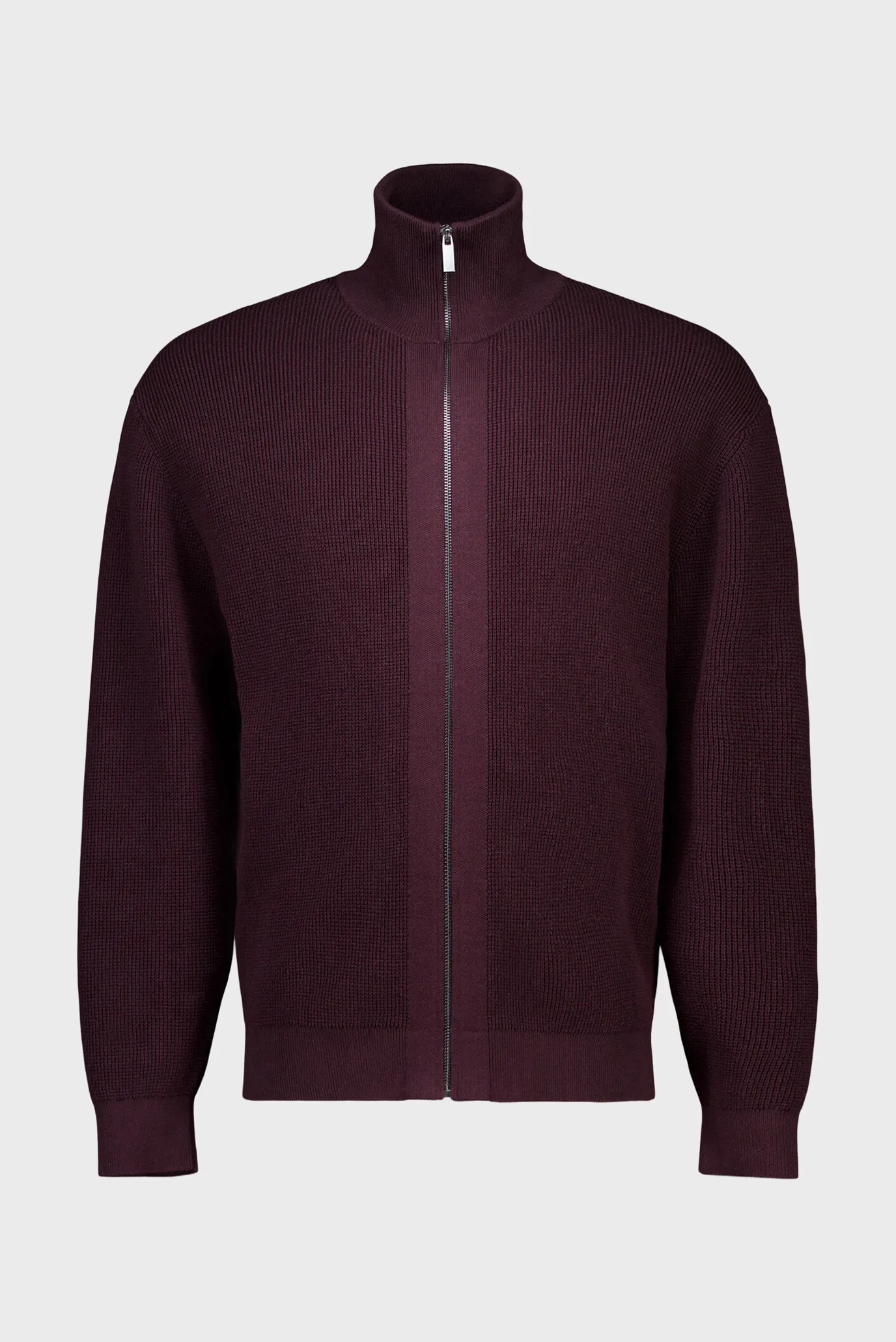 Чоловічий бордовий кардиган 5