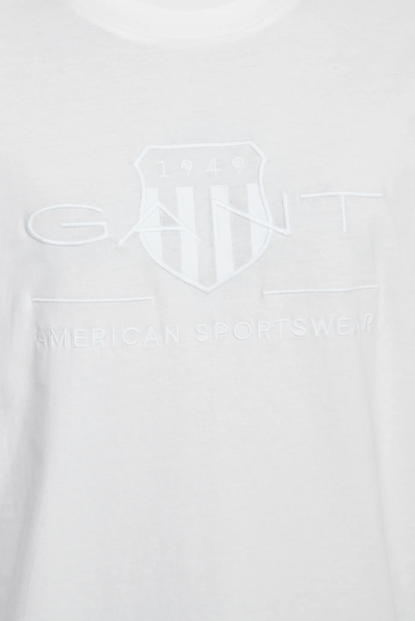 Чоловічий білий лонгслів REG TONAL SHIELD 5