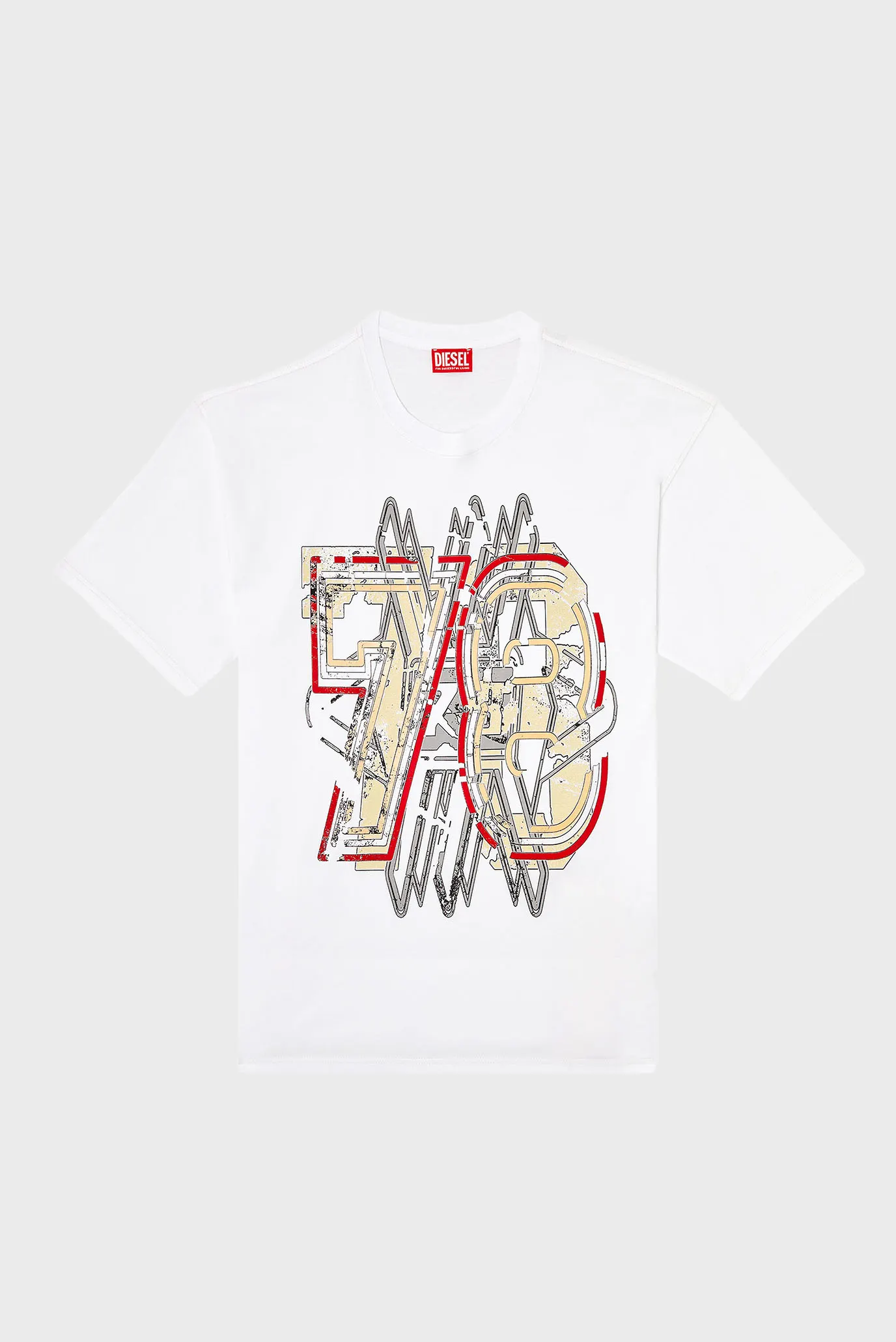 Мужская белая футболка T-BOXT-T8 4