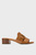 Жіночі коричневі шкіряні мюлі Crosby Slide Sandal