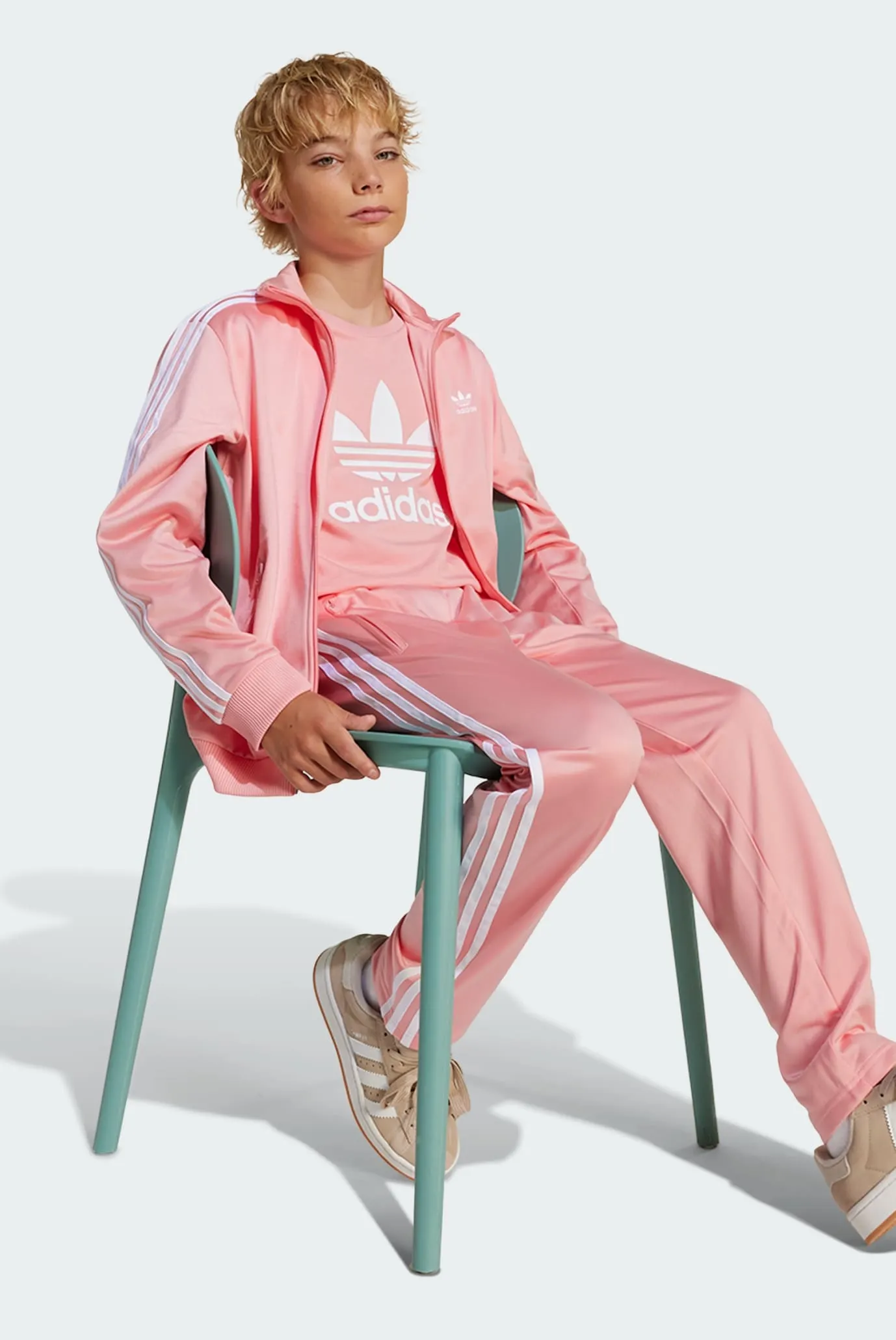 Детские розовые спортивные брюки Adicolor Firebird Kids 2