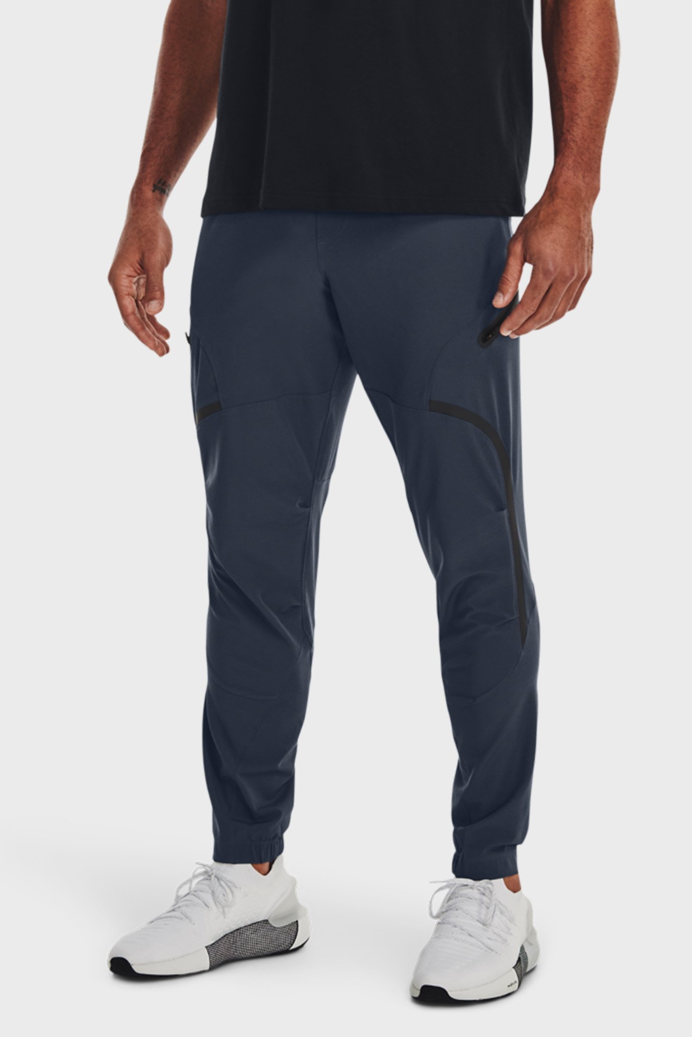 Чоловічі сірі спортивні штани UA UNSTOPPABLE CARGO PANTS 1