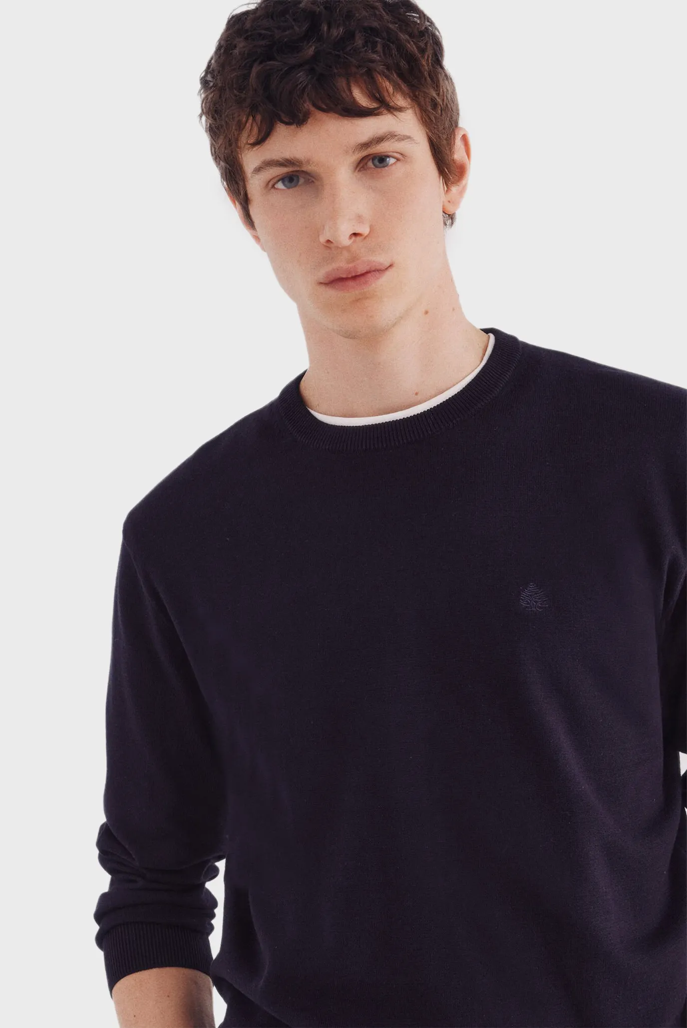 Мужской темно-синий джемпер 4