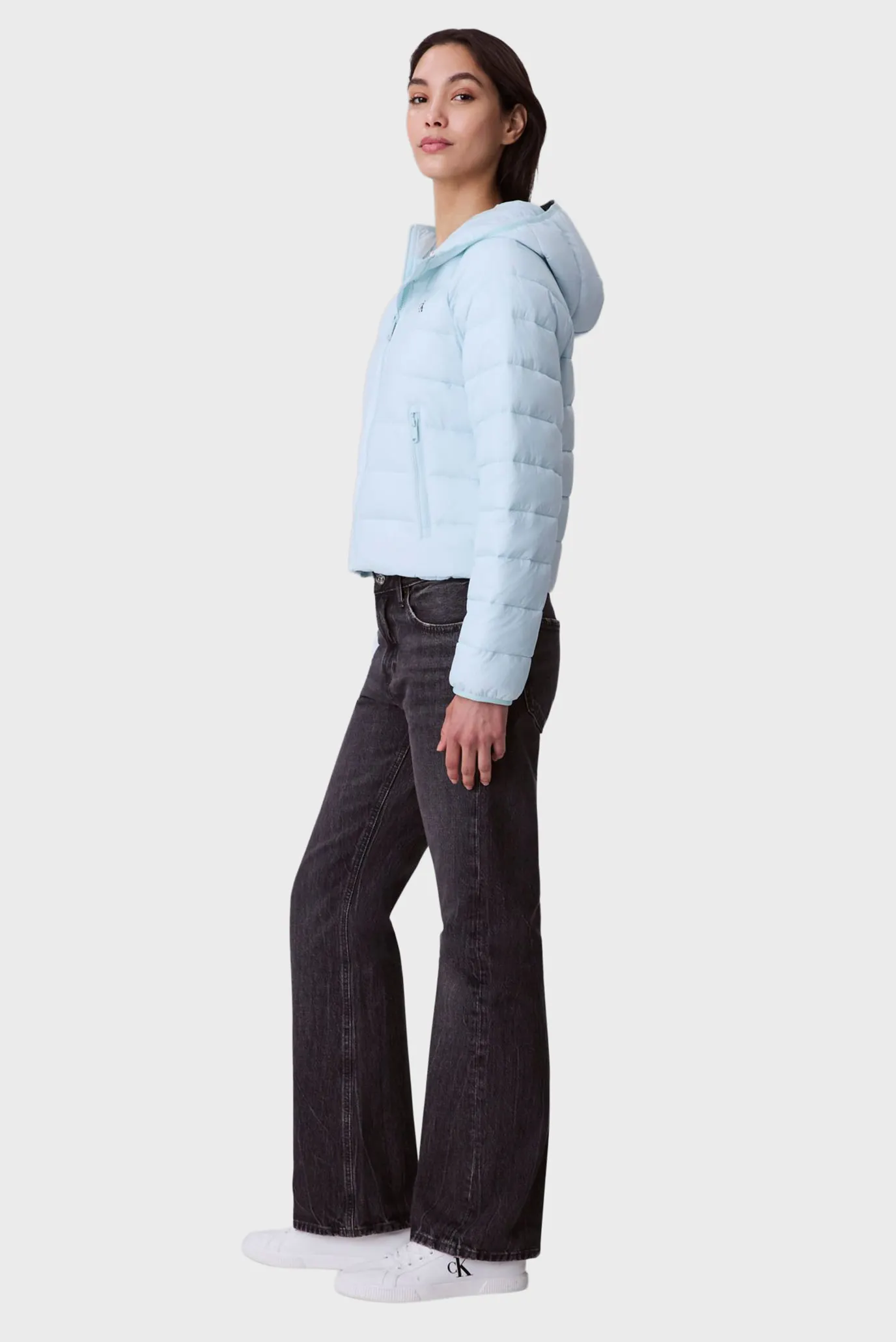 Женская голубая куртка LIGHTWEIGHT QUILTED 4