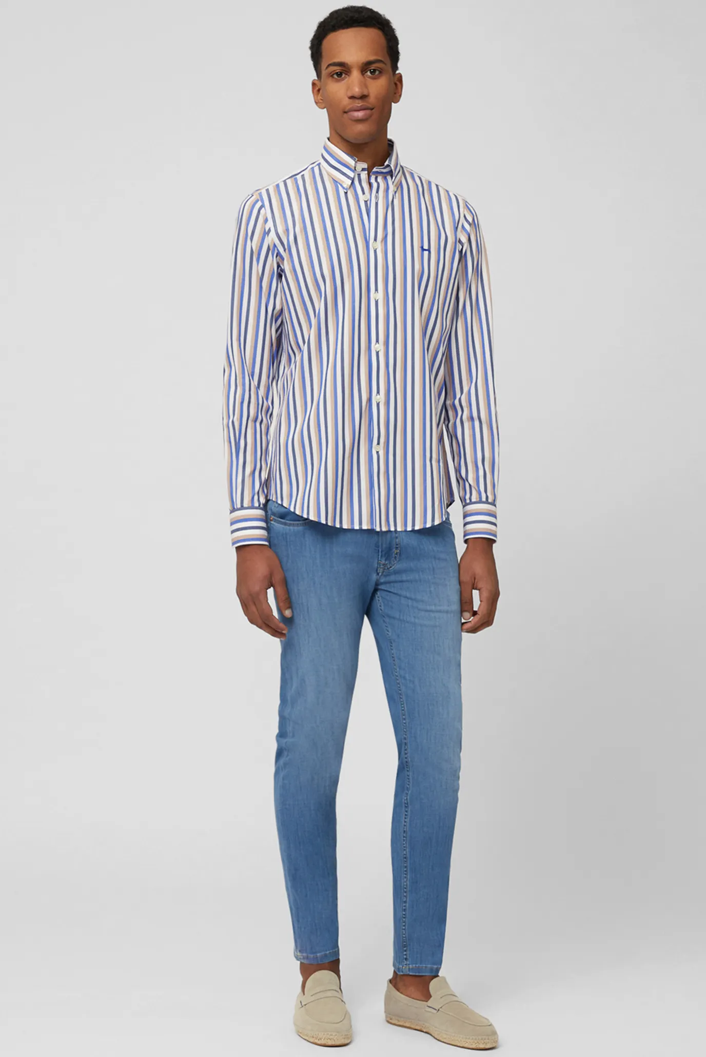 Мужские голубые джинсы 3