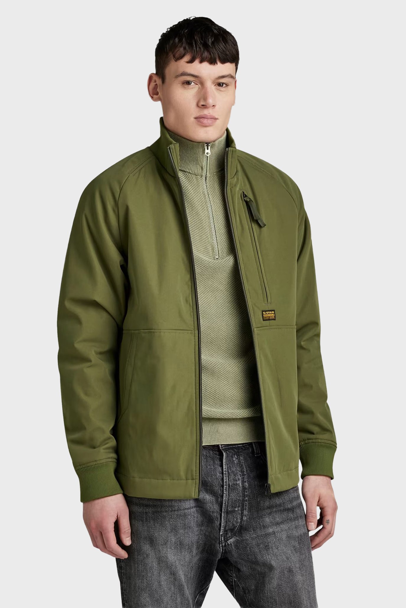 Мужская зеленая ветровка Track overshirt Зеленый S G-Star RAW D24294,D517 Мужская зеленая ветровка Track overshirt Зеленый S G-Star RAW D24294,D517