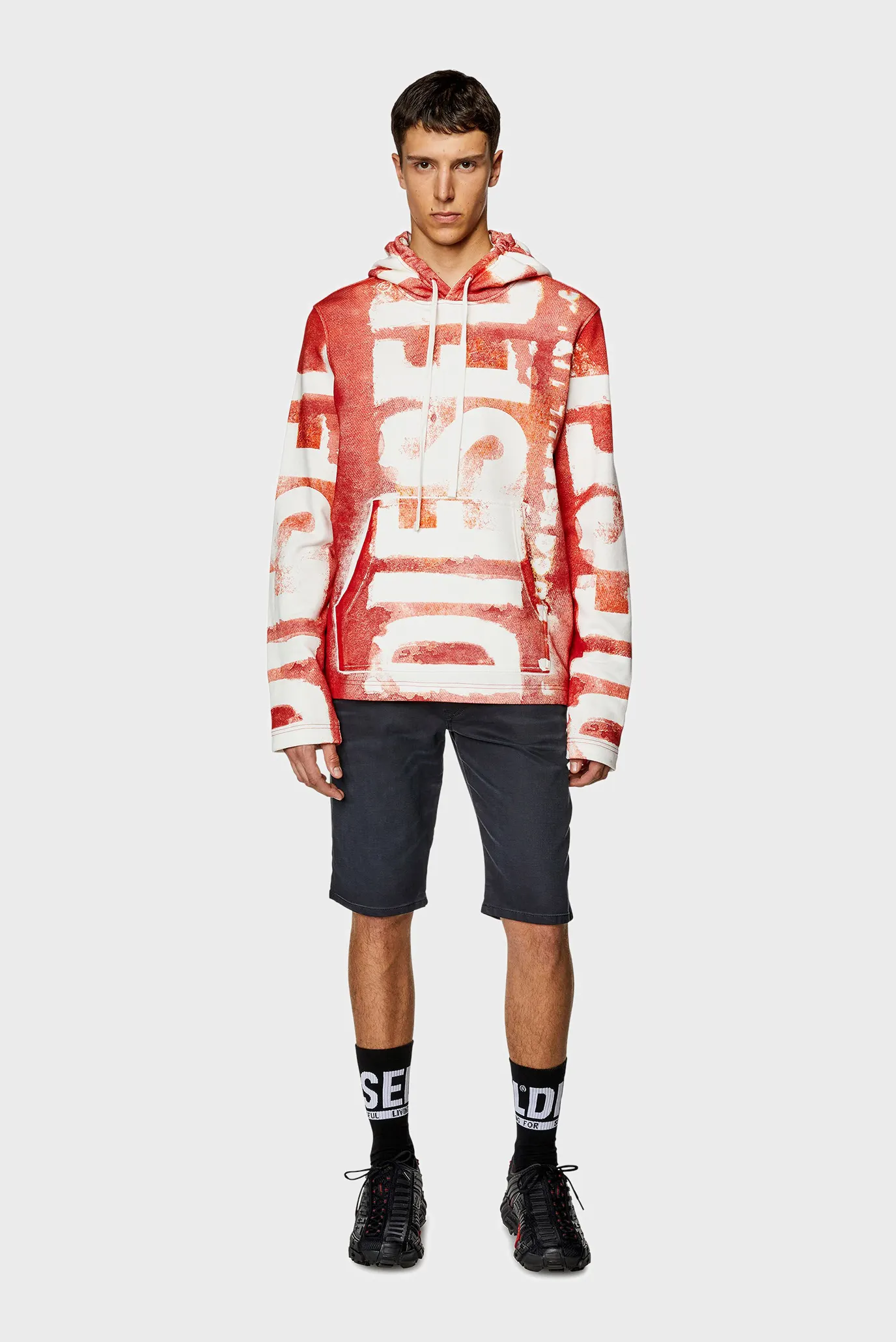 Чоловічі темно-сині джинсові шорти 2033 D-KROOLEY-SHORT JOGG CALZONCINI 2