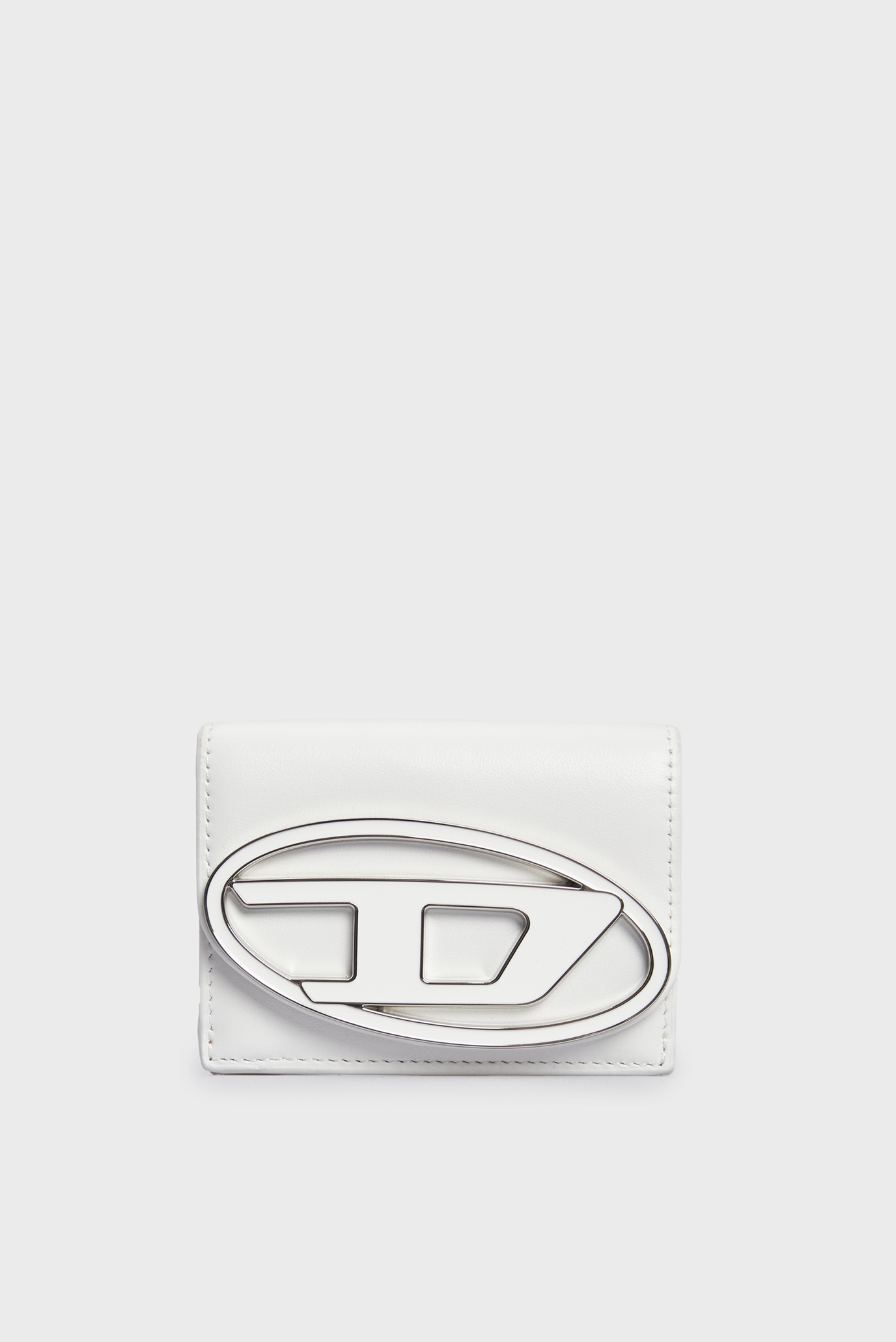 Женский белый кожаный кошелек 1DR 1