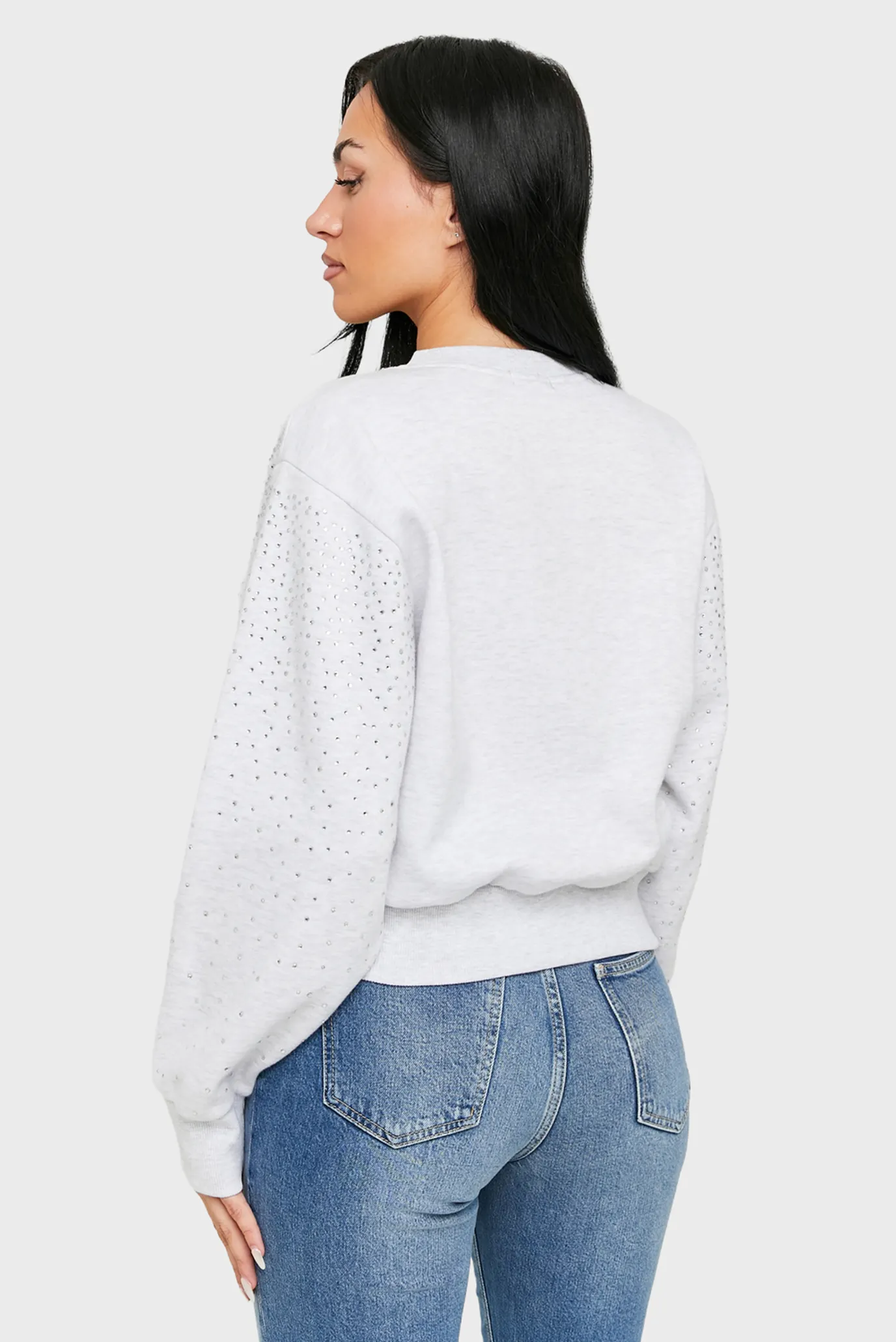 Женский серый свитшот 3