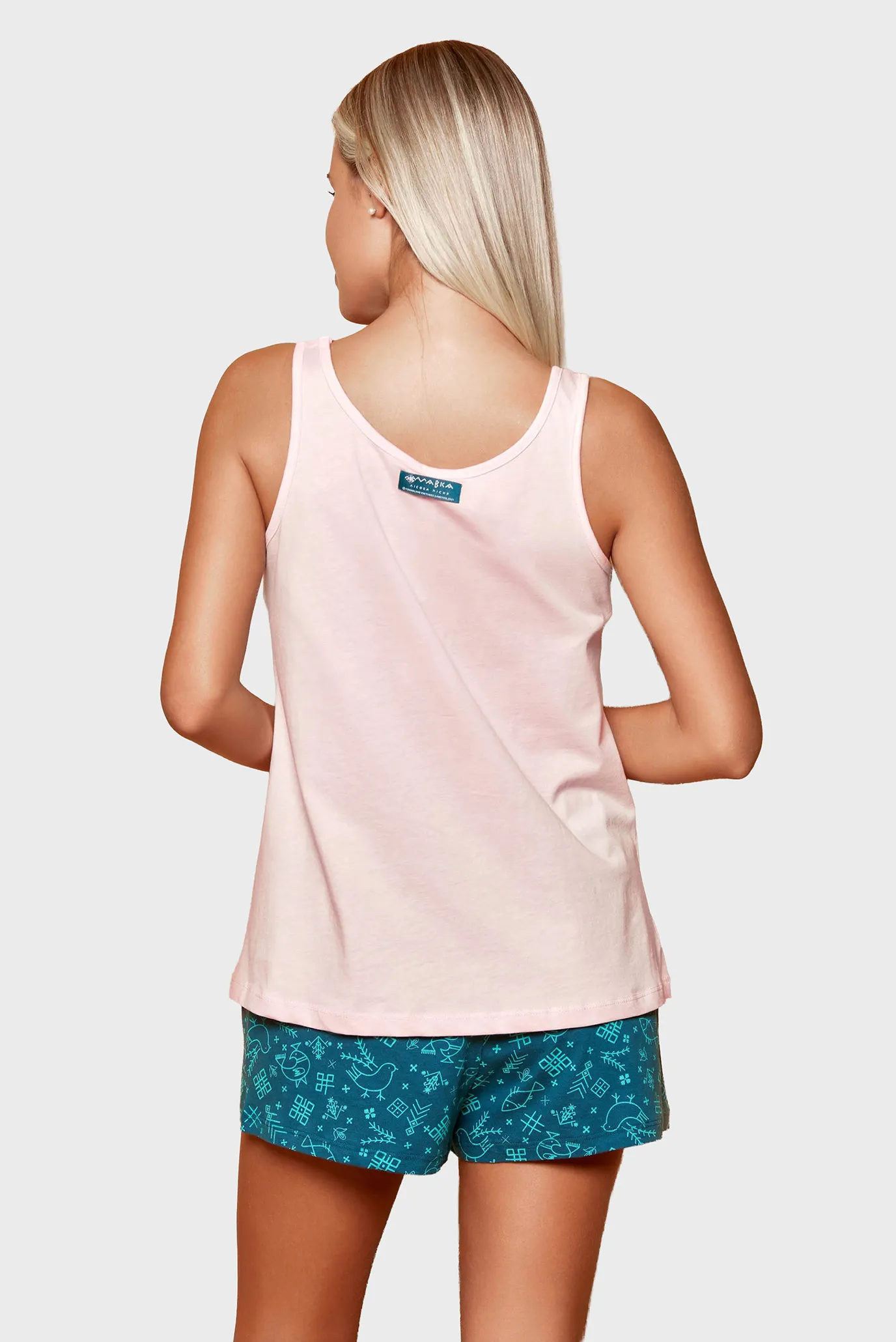 Жіноча піжама (майка, шорти) 2