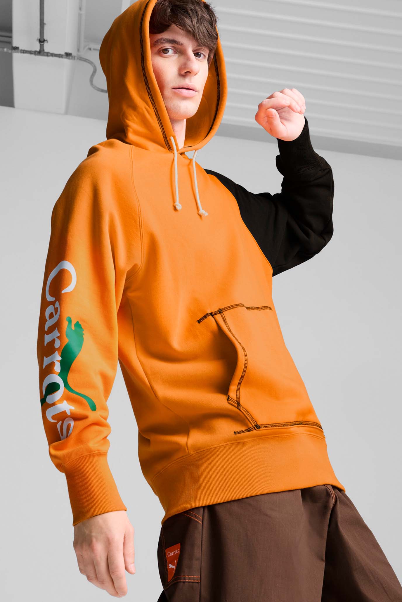 Мужское оранжевое худи PUMA x Carrots Men's Hoodie 1