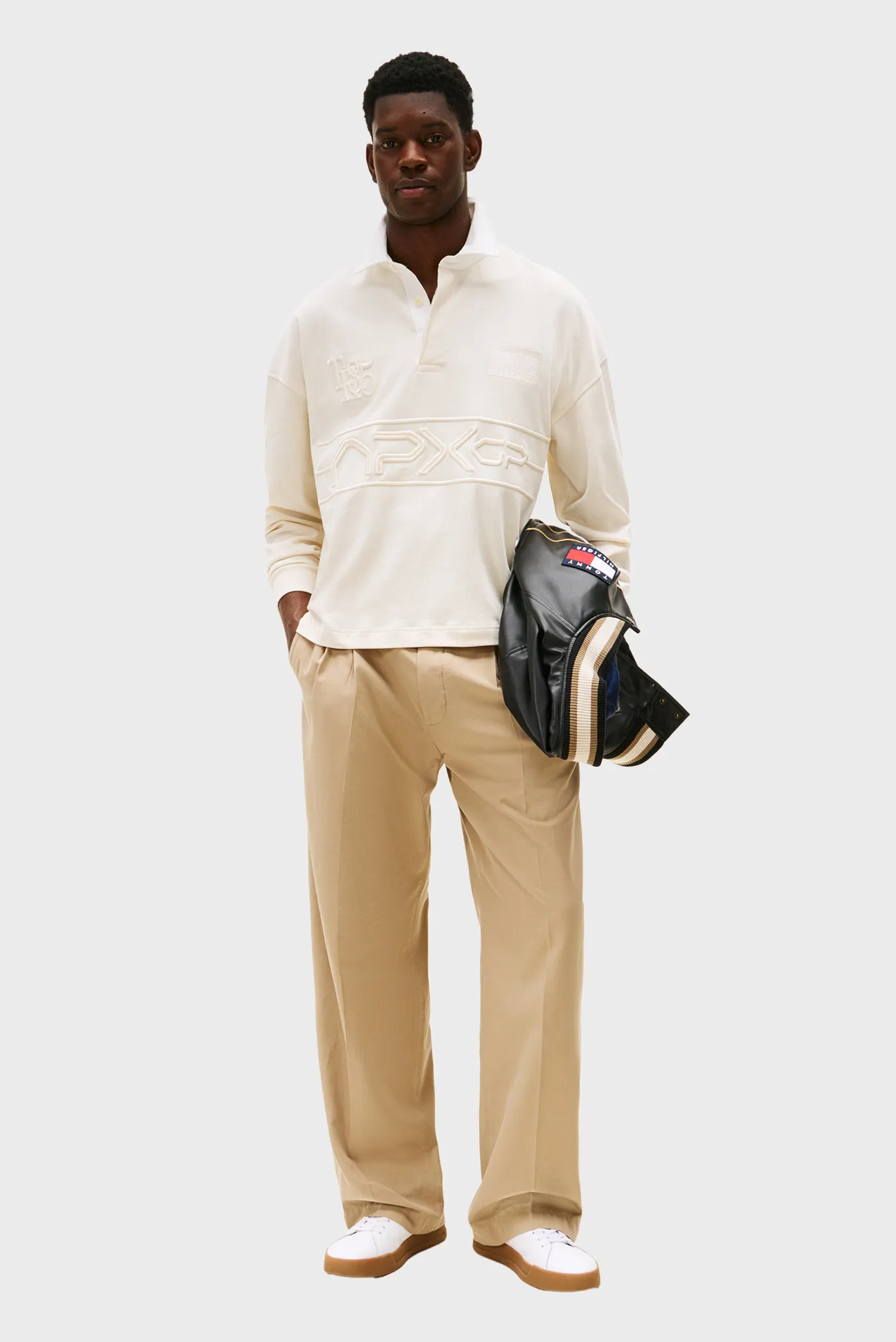 Чоловіче біле поло Tommy Hilfiger x F1 MOVIE 2