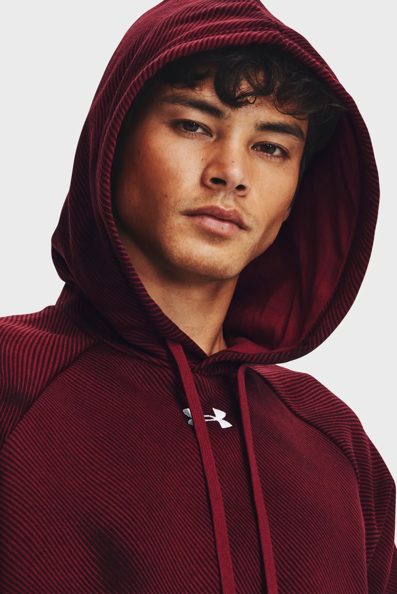 Чоловіче бордове худі UA Rival Fleece Fleece Printed 4