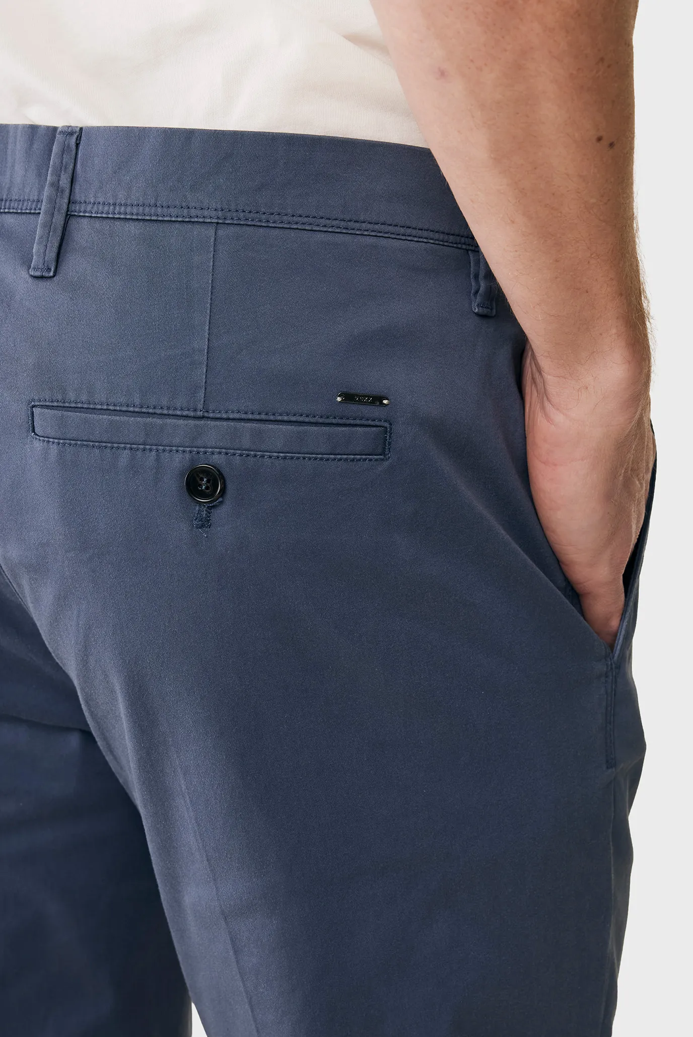 Чоловічі темно-сині брюки CRAIG Garment dye chino pants 4