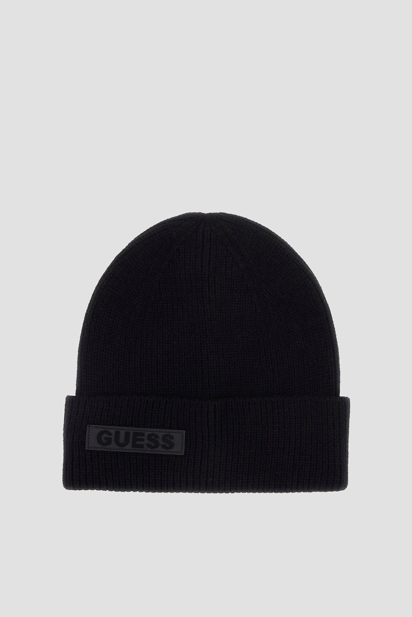 Мужская черная шапка Черный ONESIZE Guess AM9583.POL01;BLA Мужская черная шапка Черный ONESIZE Guess AM9583.POL01;BLA