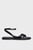 Женские черные кожаные сандалии ALMOND SANDAL