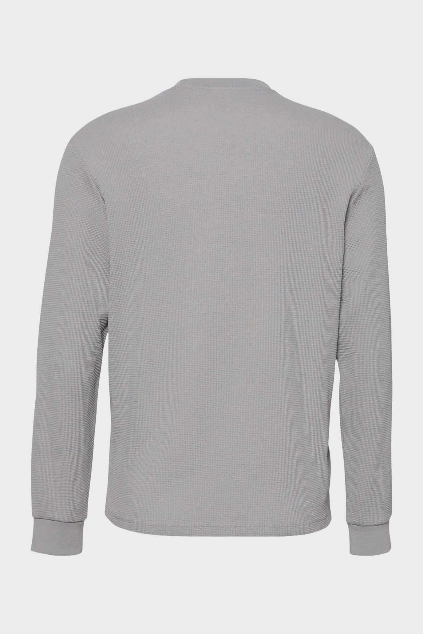 Мужской серый лонгслив WAFFLE BADGE 7