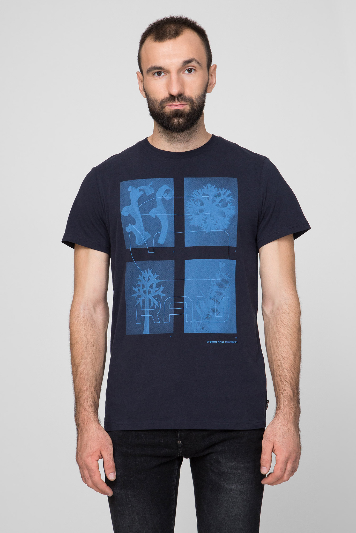Чоловіча темно-синя футболка Rijks graphic rts  s 1