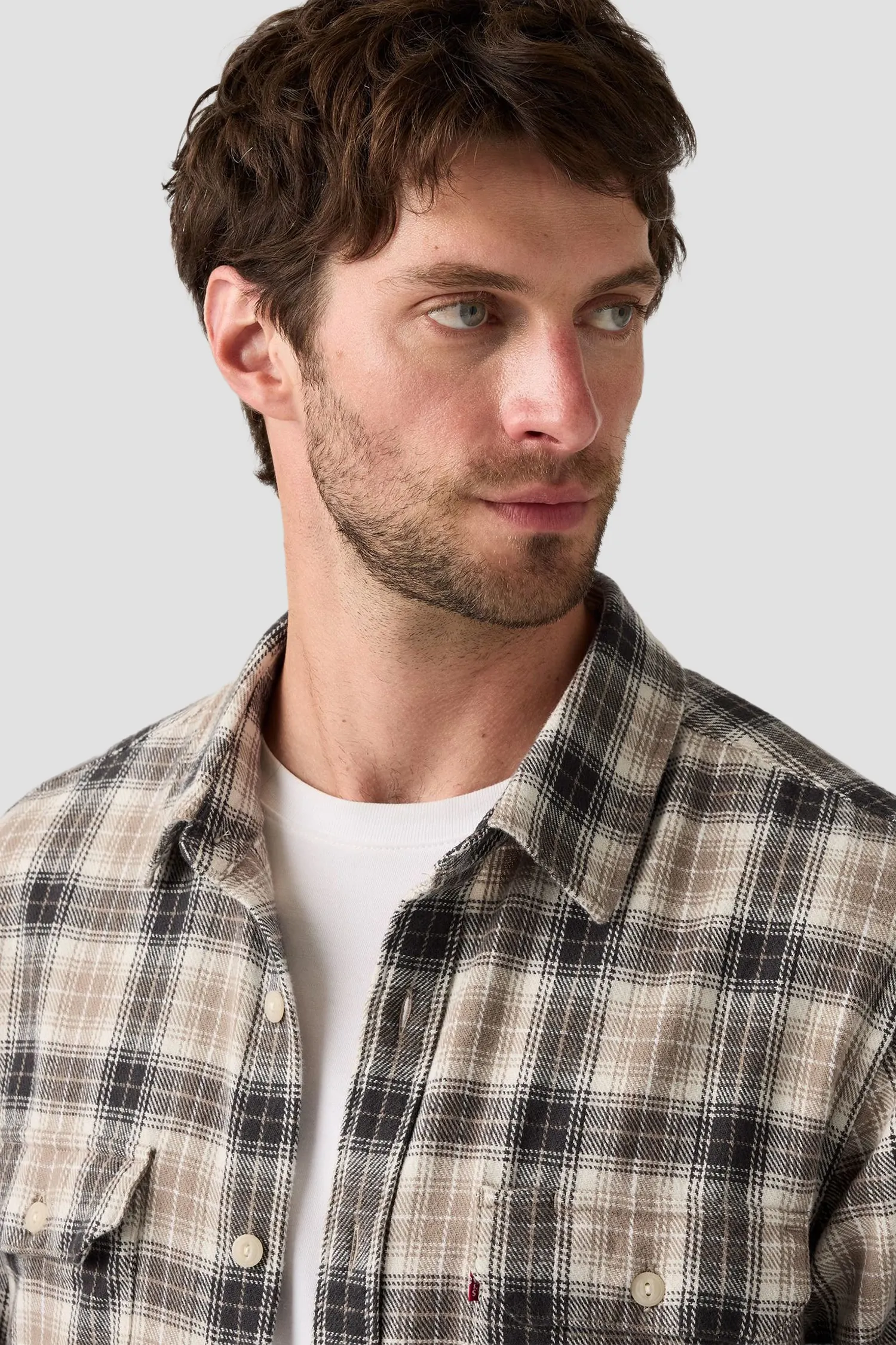 Мужская рубашка в клетку 3