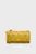 Женская горчичная сумка CK WOVEN CONVERTIBLE WALLET BAG