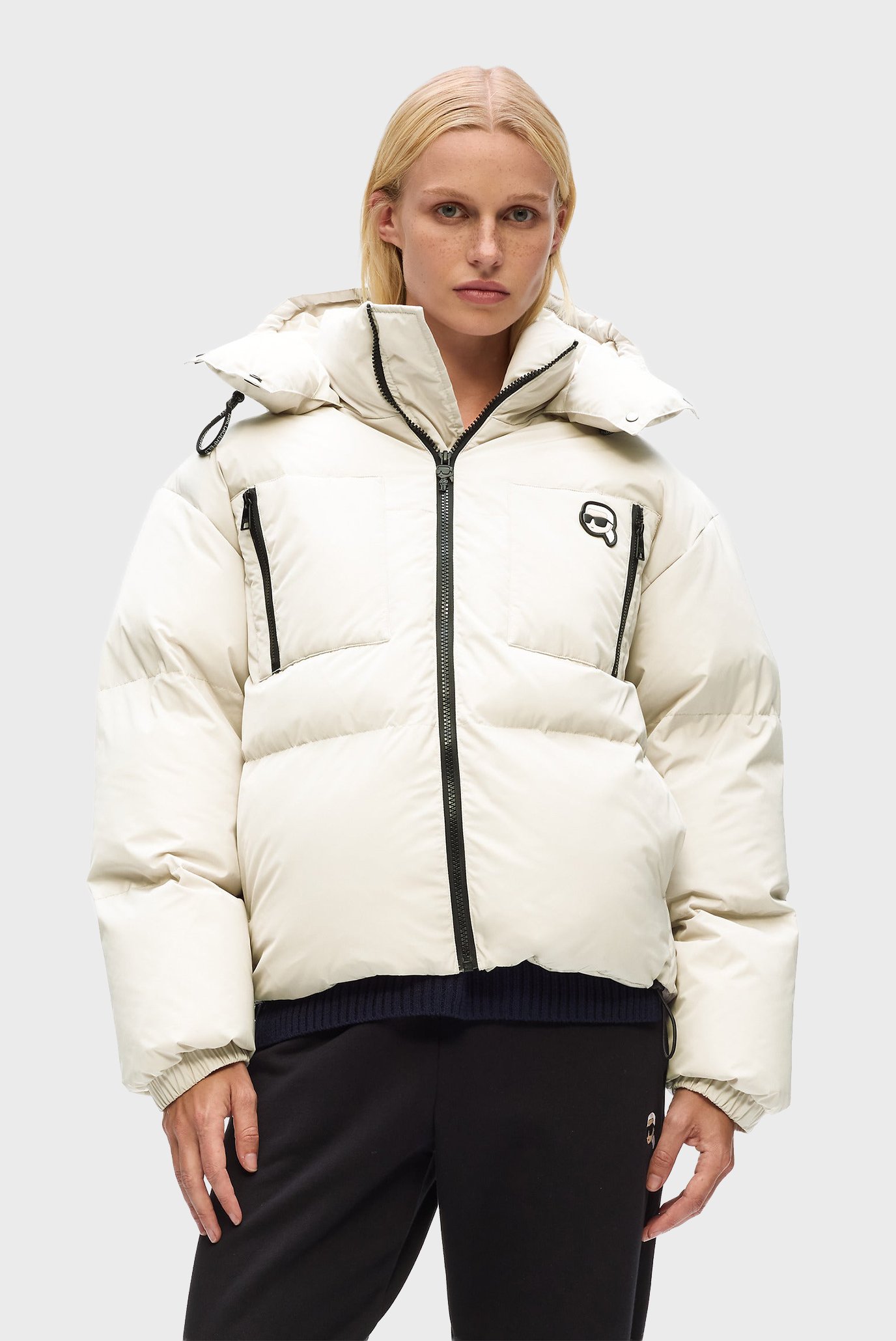 Женская белая куртка ikon Белый L Karl Lagerfeld A3W15020 Женская белая куртка ikon Белый L Karl Lagerfeld A3W15020