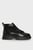 Мужские черные кожаные ботинки Rockdor