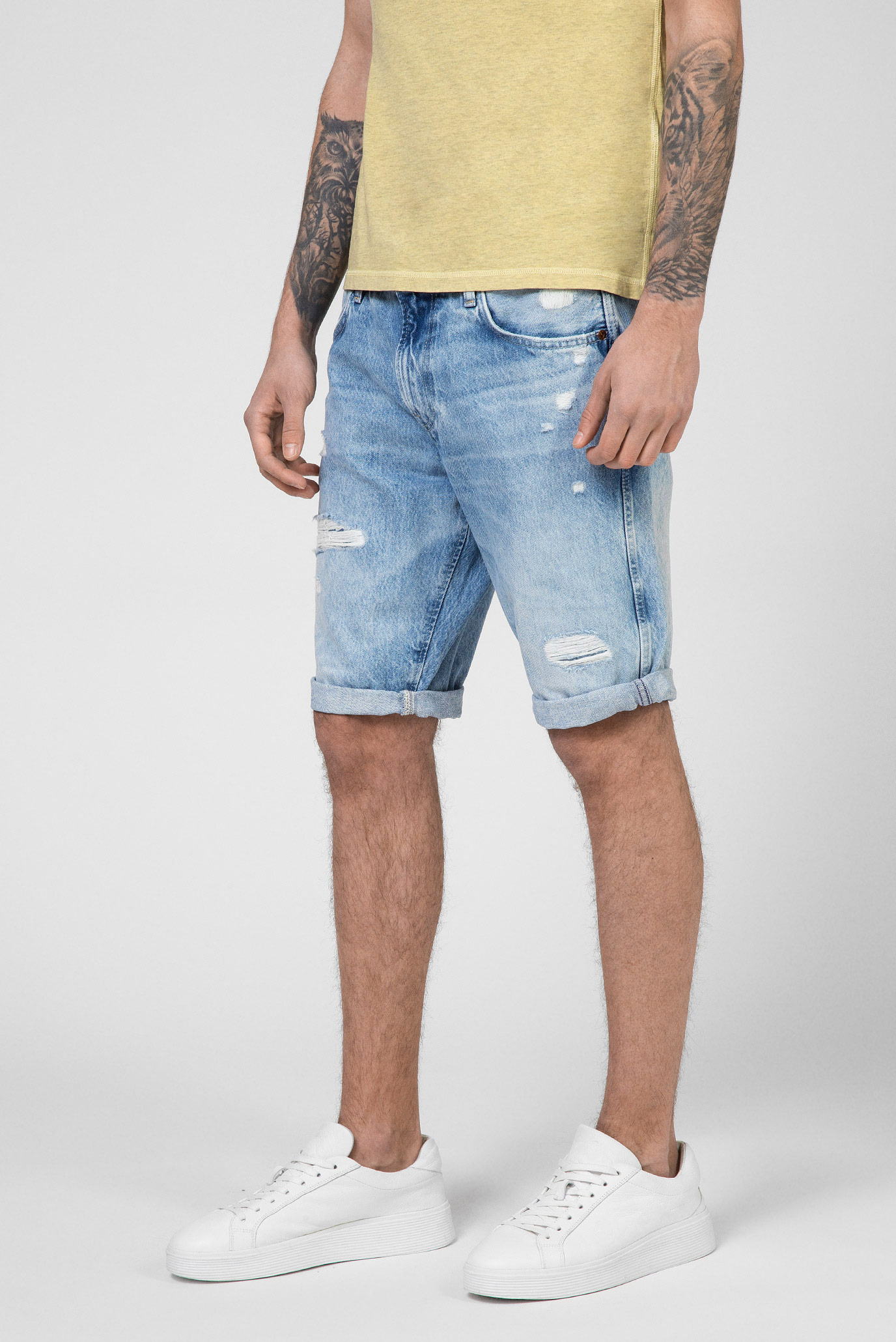 Muzhskie Golubye Dzhinsovye Shorty Jarrod Pepe Jeans Pm800778 Md Fashion