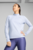 Женский голубой лонгслив RUN VELOCITY CLOUDSPUN 1/4 Zip Women