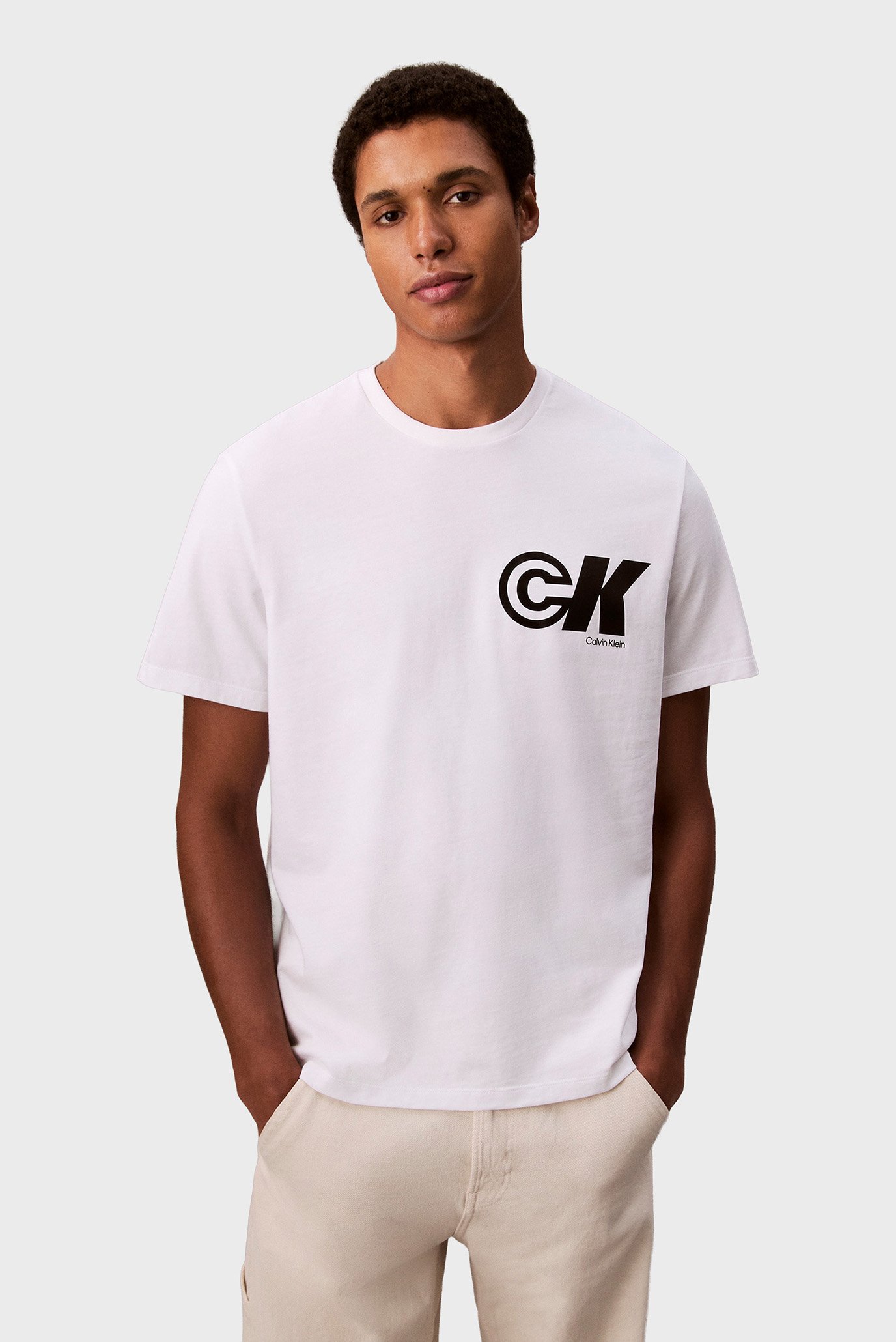 Мужская белая футболка SS 20S CK SPORT Белый L Calvin Klein Jeans LV04RC835G Мужская белая футболка SS 20S CK SPORT Белый L Calvin Klein Jeans LV04RC835G