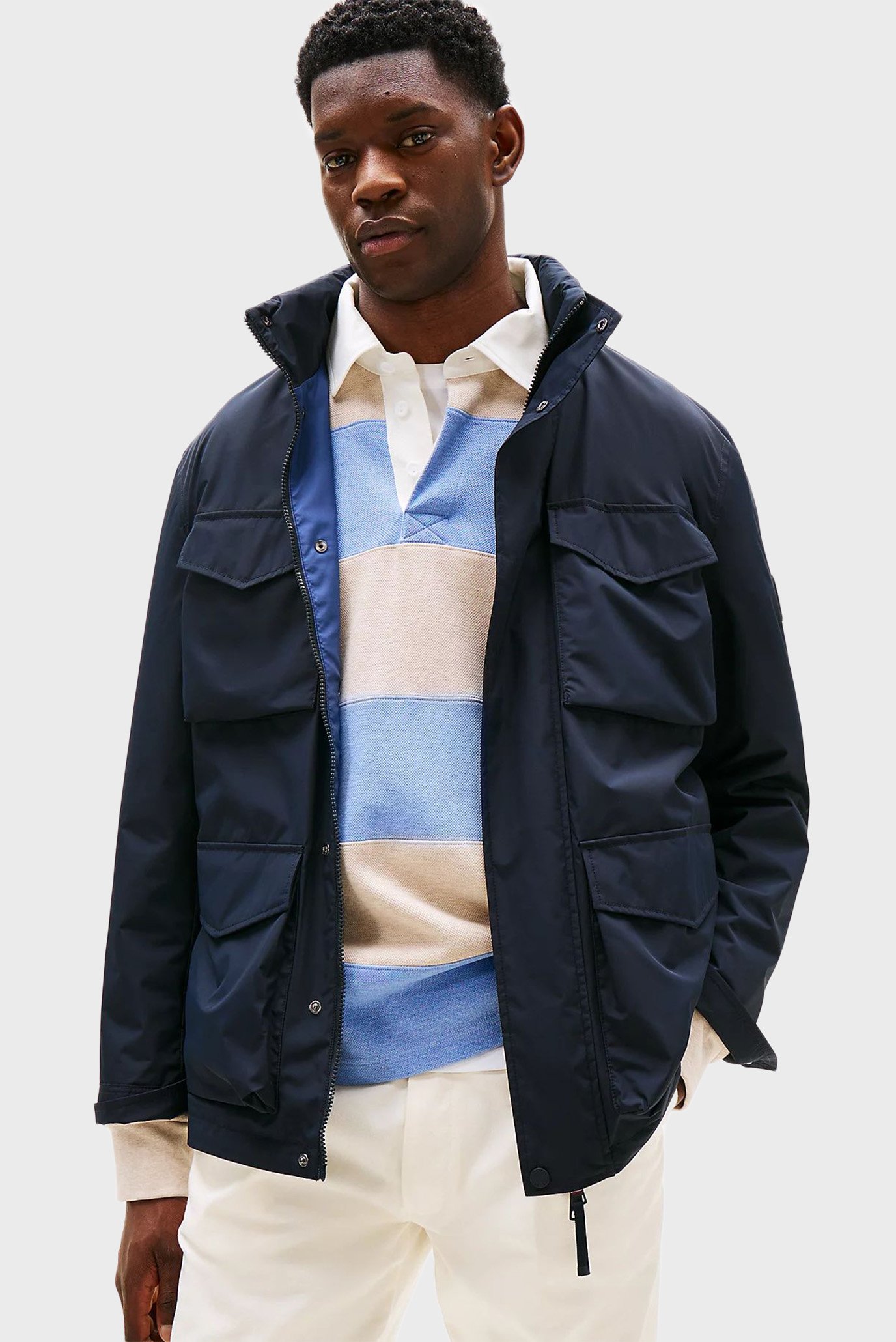 Мужская темно-синяя куртка PACKABLE FIELD Синий S Tommy Hilfiger MW0MW40223 Мужская темно-синяя куртка PACKABLE FIELD Синий S Tommy Hilfiger MW0MW40223