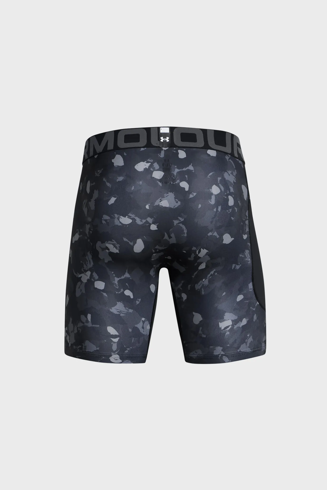 Чоловічі темно-сірі велосипедки з візерунком UA HG Armour Prtd Comp Sts 6