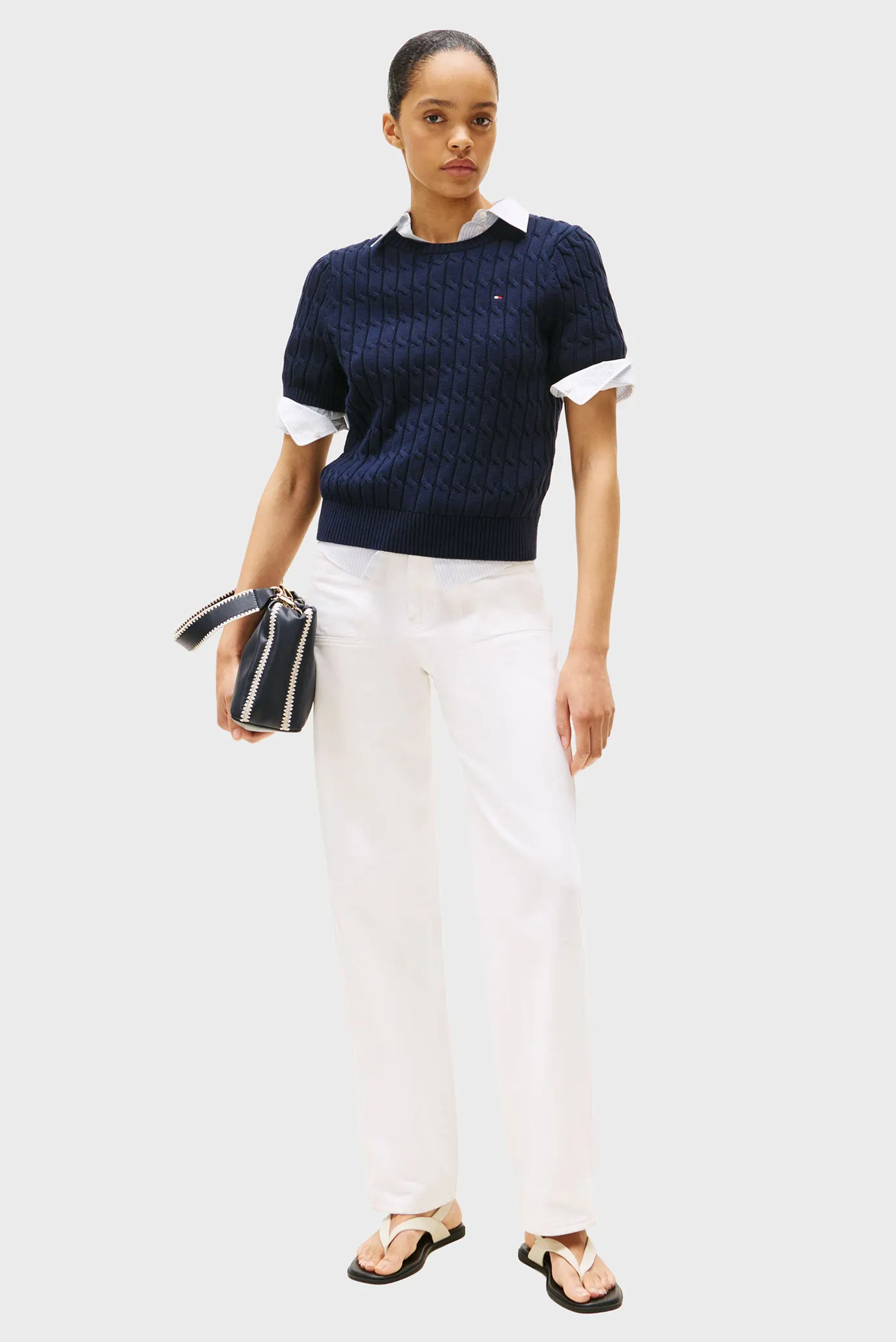 Жіночий темно-синій джемпер CO CABLE MID 2