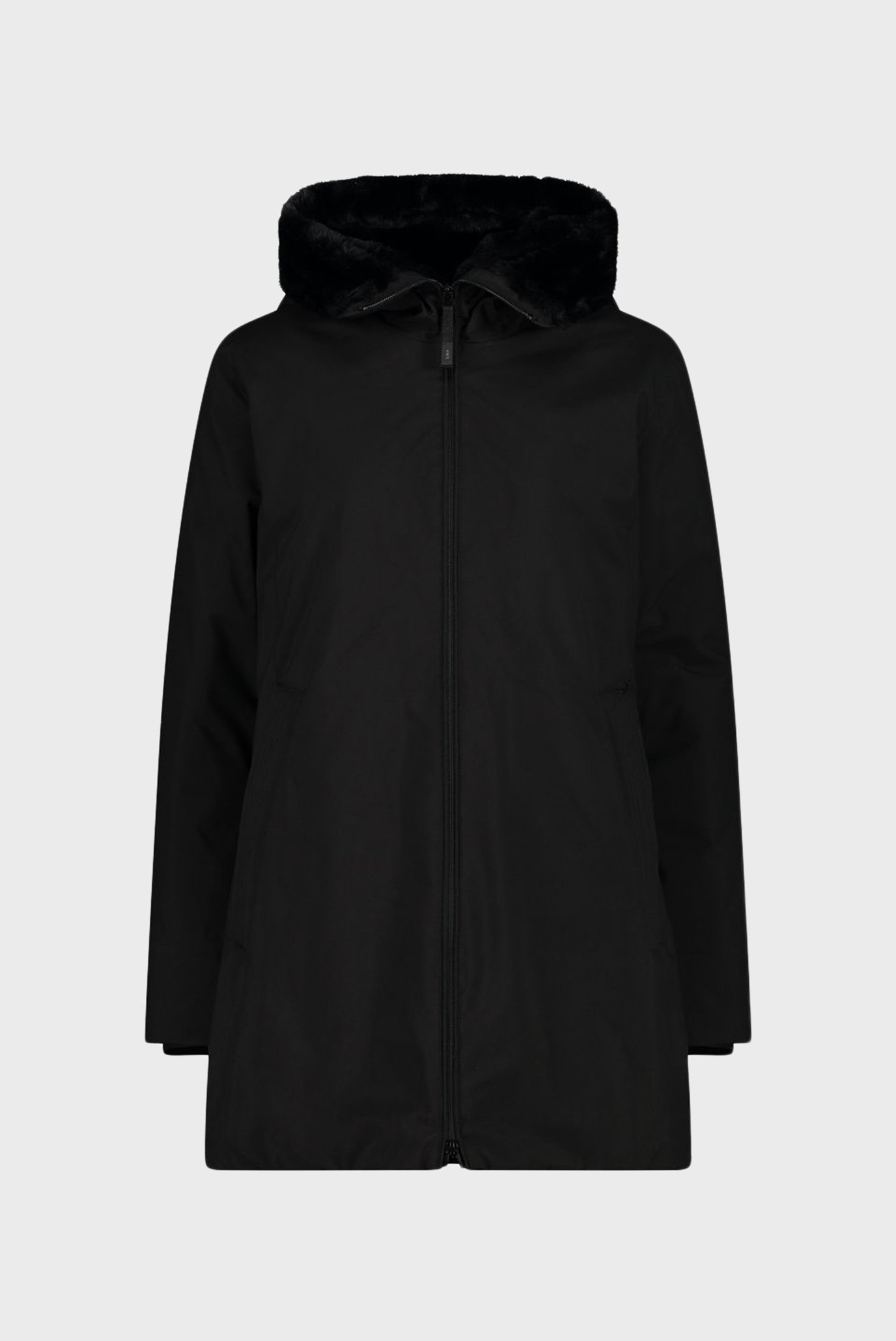 Женская черная парка FIX HOOD TWILL Черный 36 CMP 34K0236F-U901 Женская черная парка FIX HOOD TWILL Черный 36 CMP 34K0236F-U901
