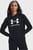 Женское черное худи UA Rival Fleece Big Logo Hdy
