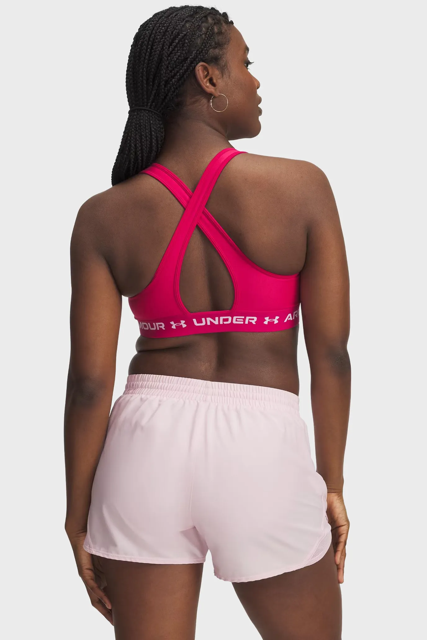 Женский малиновый топ Crossback Mid Bra 6