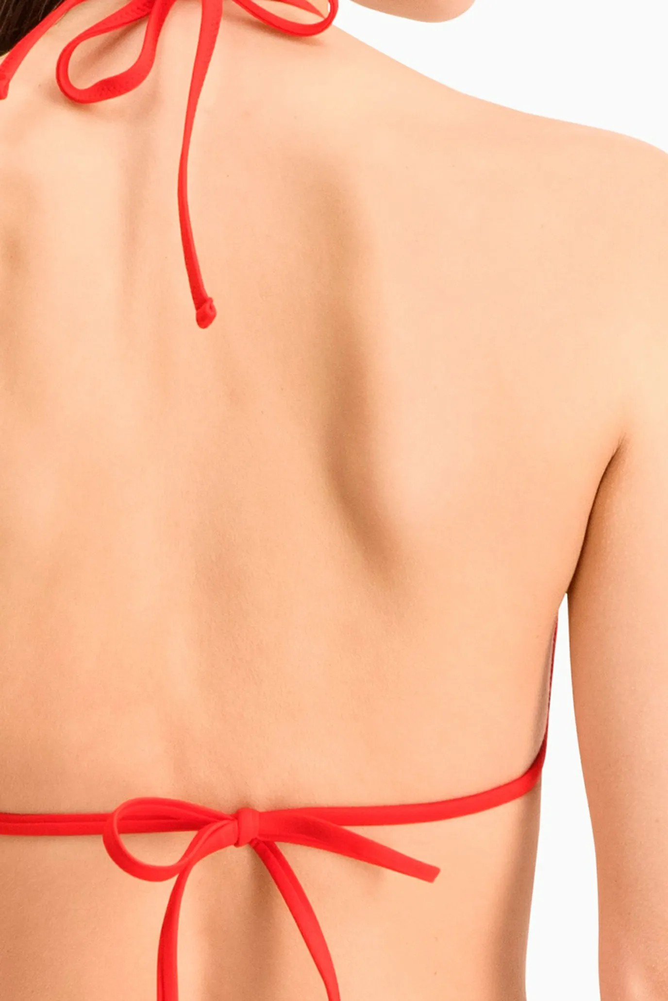 Жіночий червоний ліф від купальника PUMA Swim Women Triangle Bikini Top 5