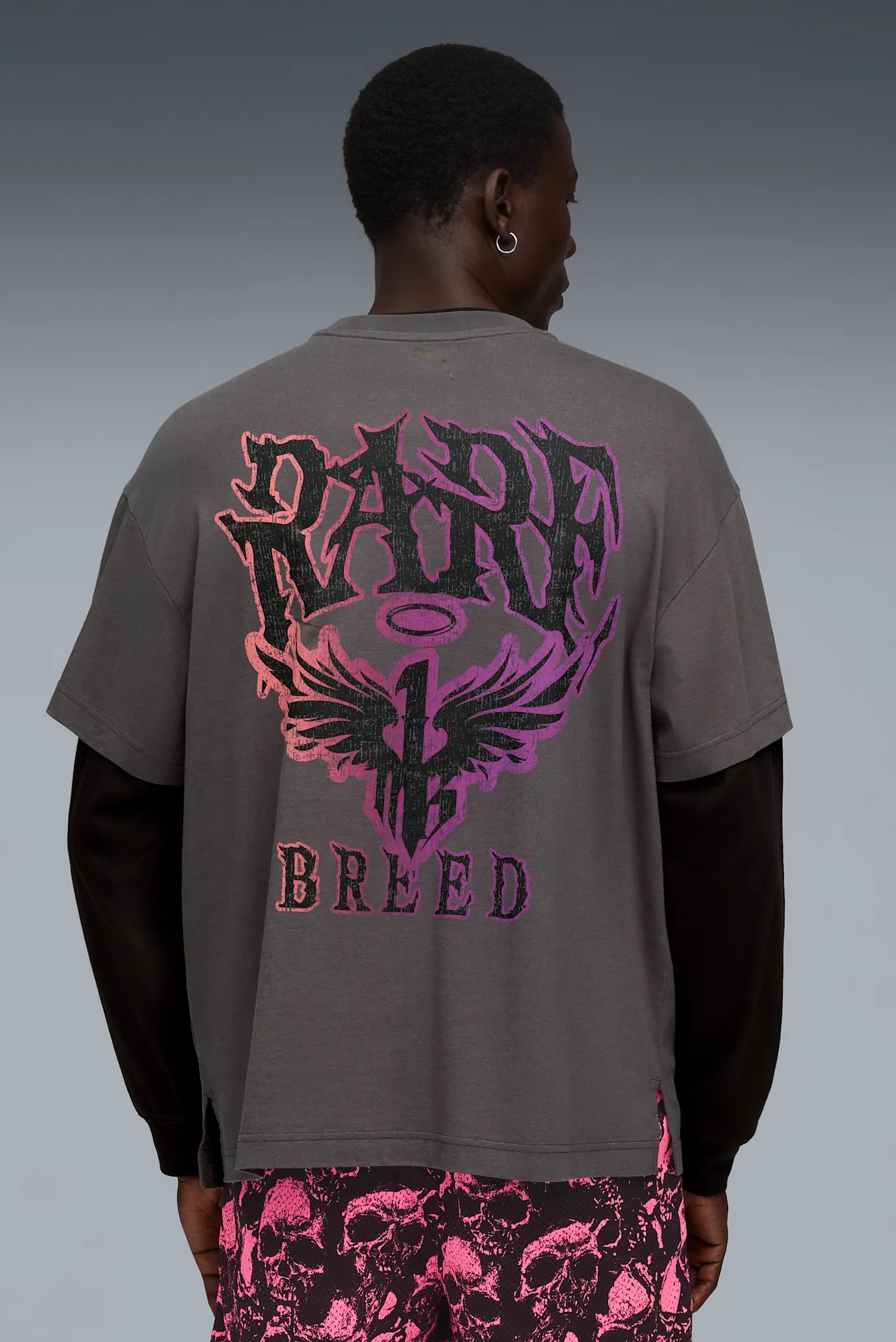 Мужской темно-серый лонгслив LaMelo World Tournament Long Sleeve