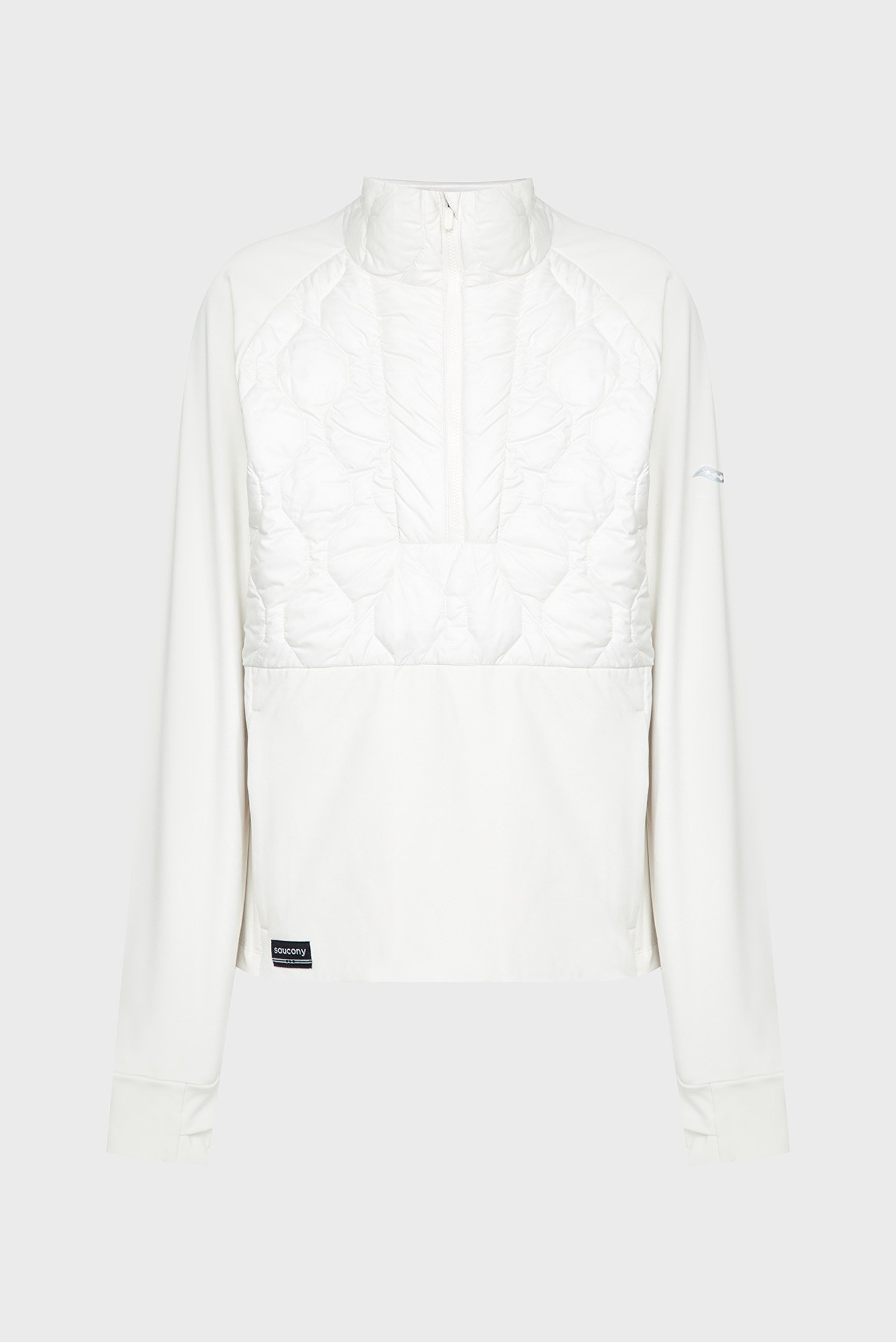 Женский белый анорак SOLSTICE OYSTERPUFF HALF ZIP 1