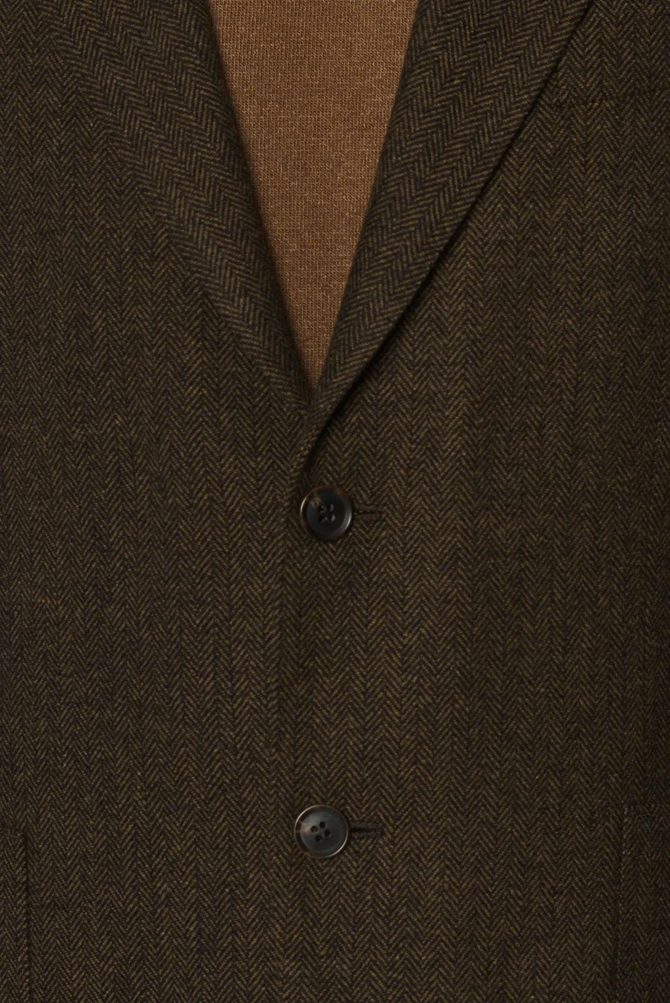 Чоловічий коричневий вовняний блейзер 5