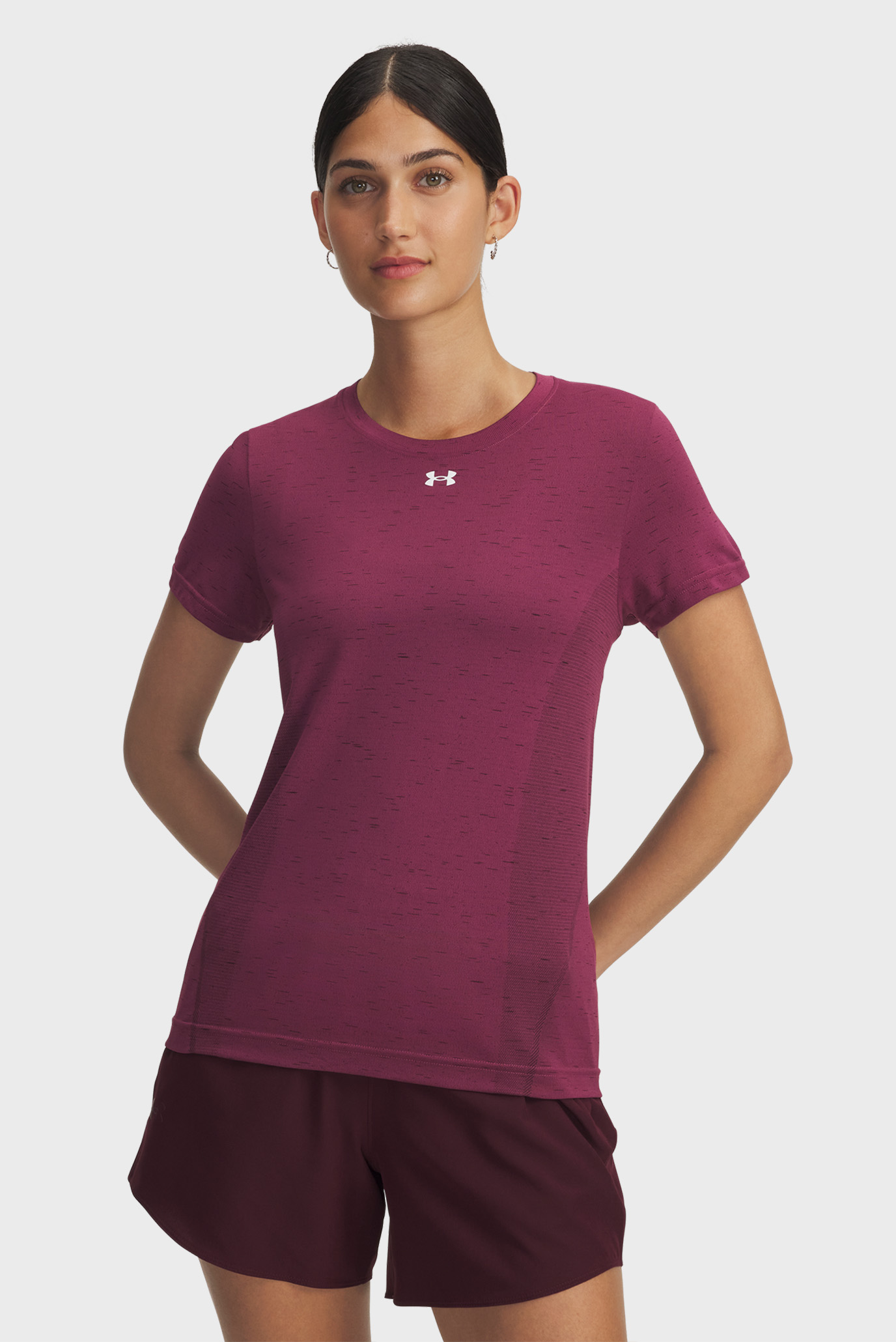 Женская бордовая футболка Vanish Seamless Loose SS Бордовый XS Under Armour 1384406-659 Женская бордовая футболка Vanish Seamless Loose SS Бордовый XS Under Armour 1384406-659