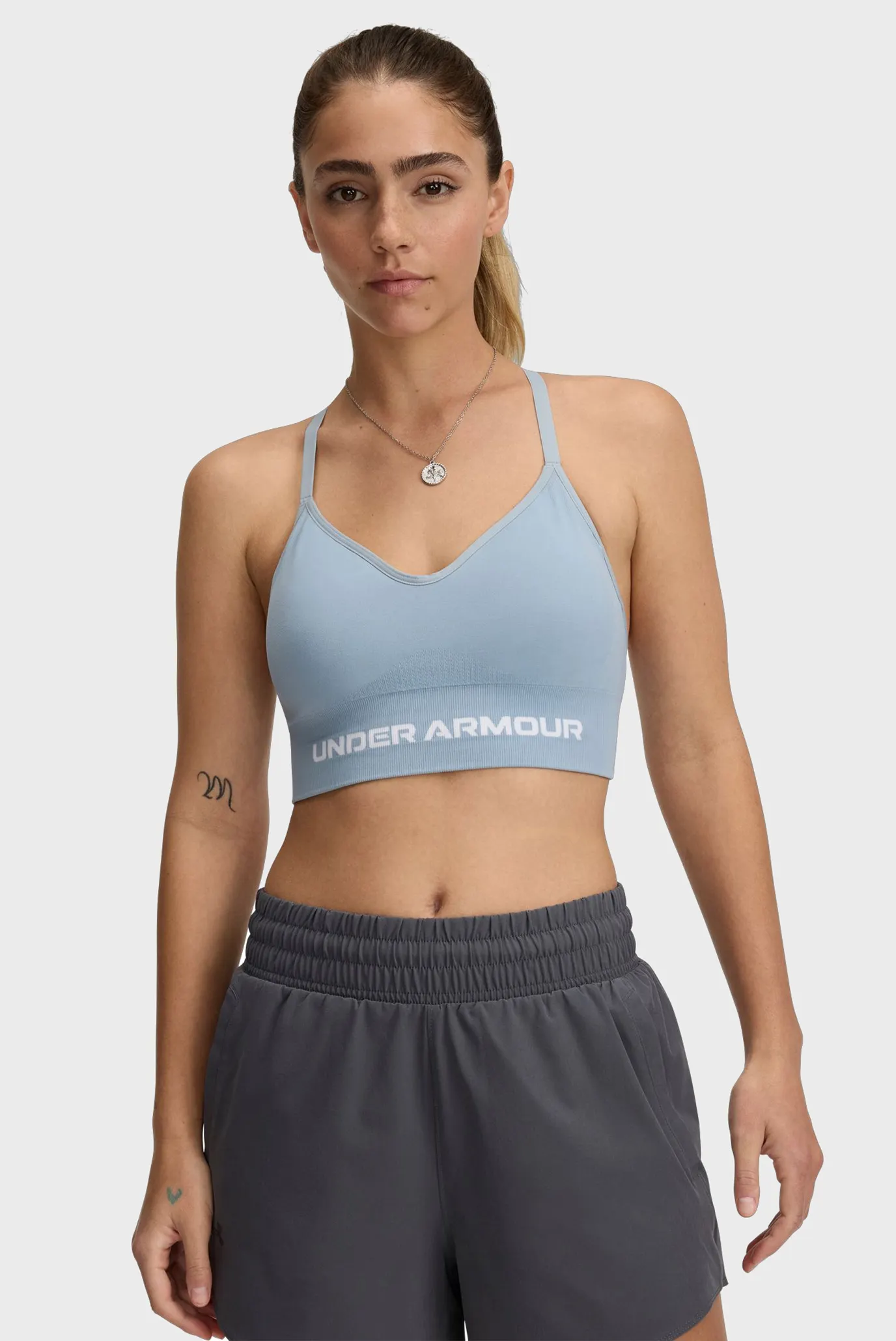 Жіночий блакитний топ Vanish Seamless Low Bra 2