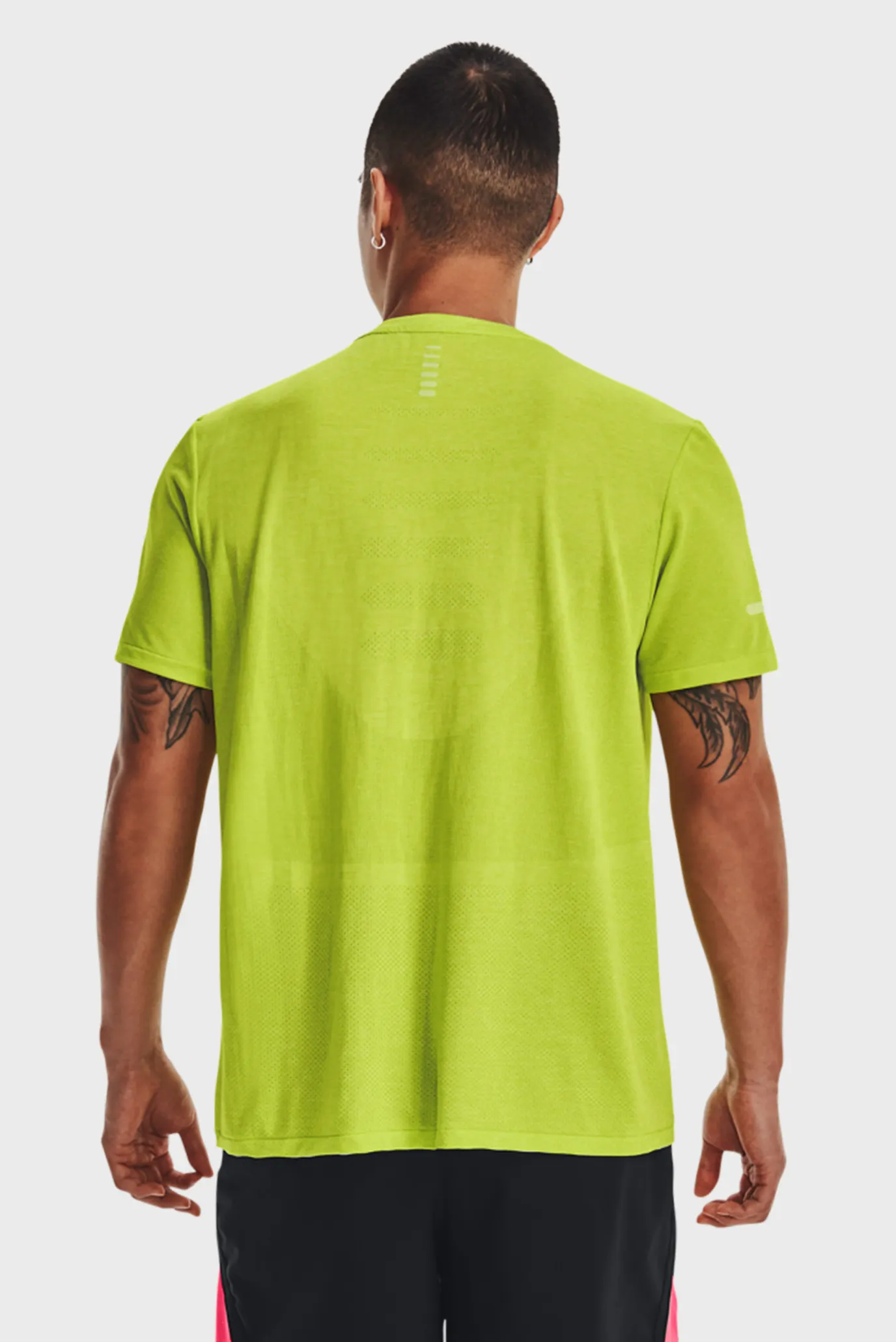 Мужская салатовая футболка UA SEAMLESS STRIDE SS 3