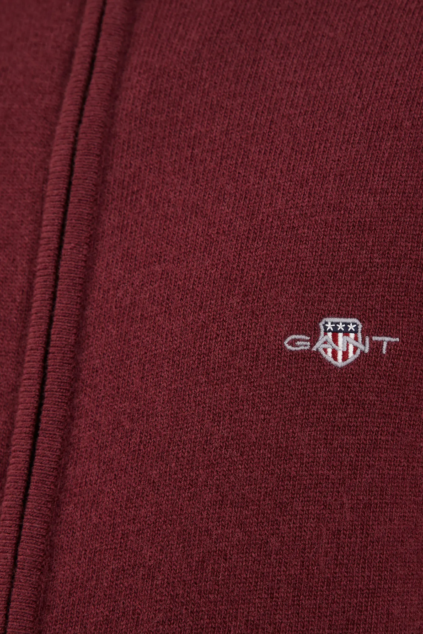 Мужской бордовый кардиган EXTRAFINE LAMBSWOOL ZIP 3