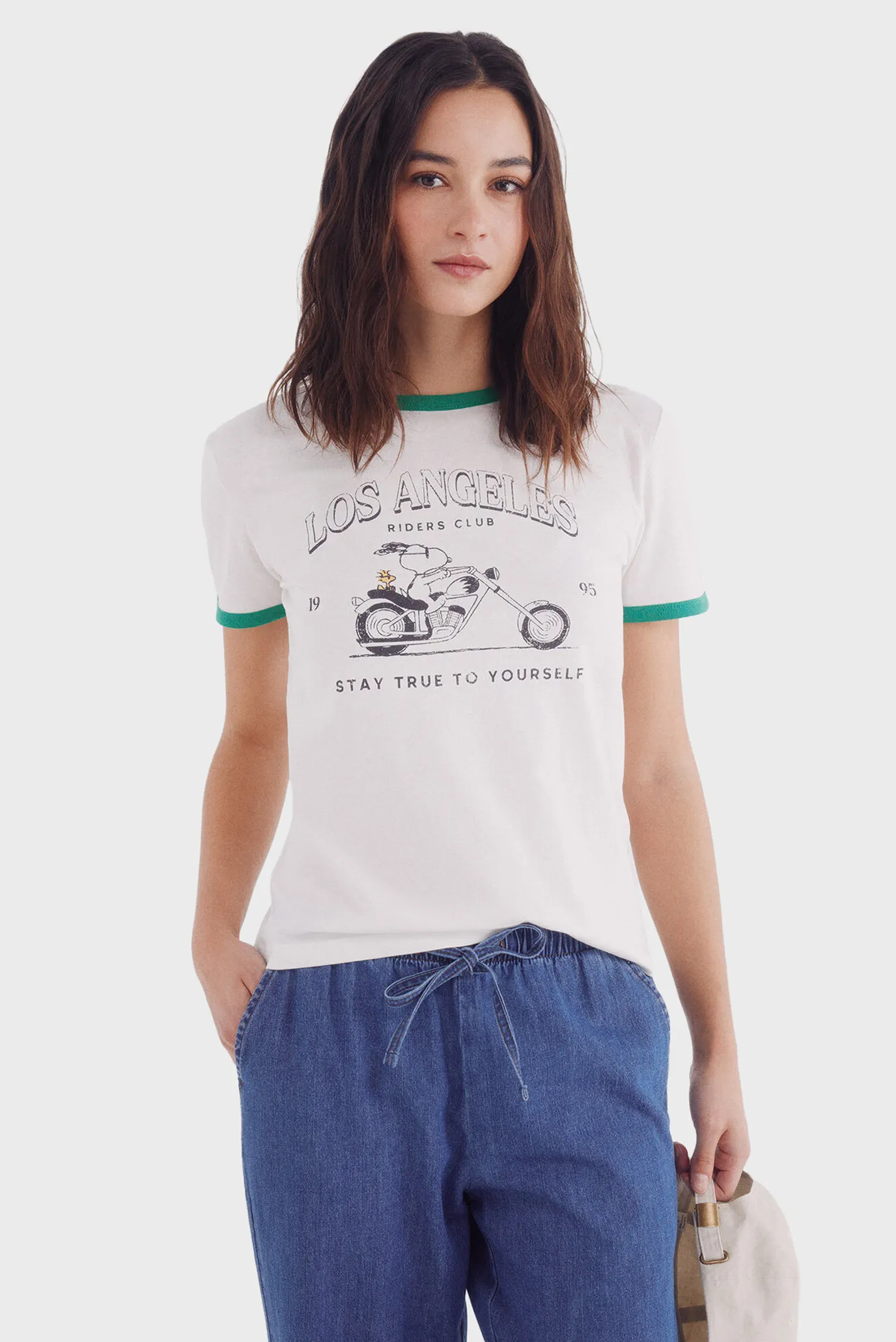 Жіноча біла футболка Los Angeles 1